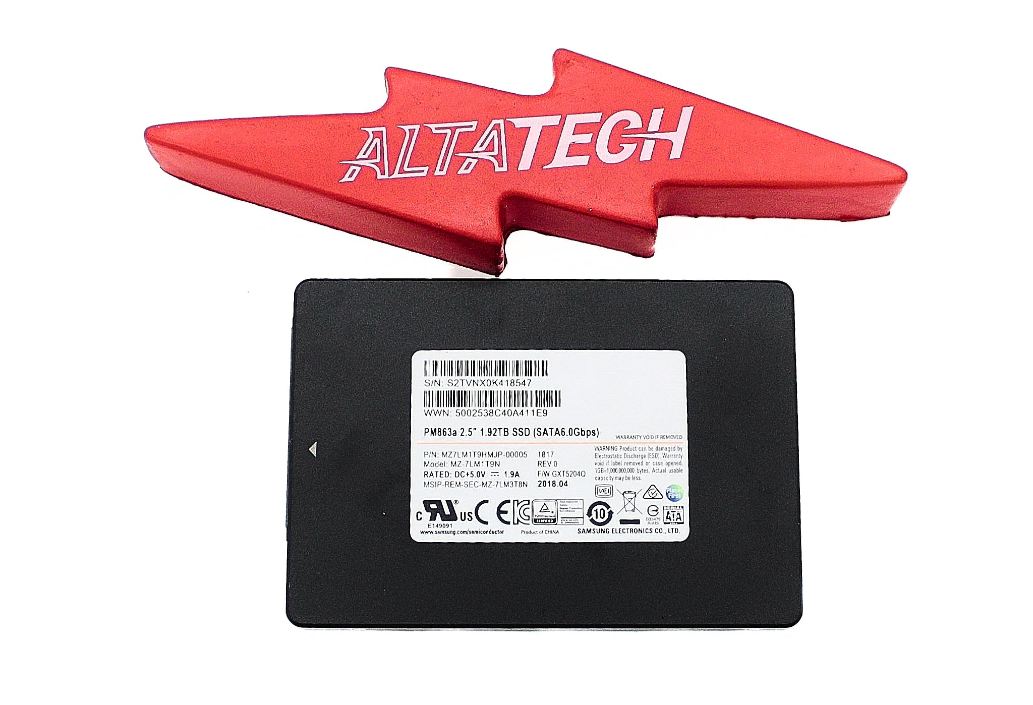 Samsung MZ-7LM1T9N 1.92TB SSD SATA 2.5 6G PM863A