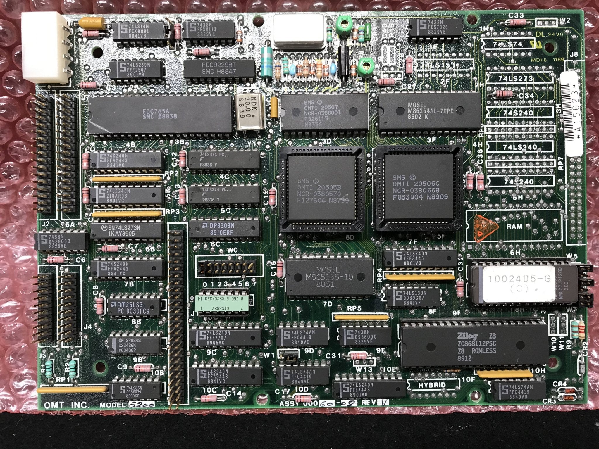 SCSI Data Controller ASM (Model 5200 0006-08 Rev-V OEC 9000