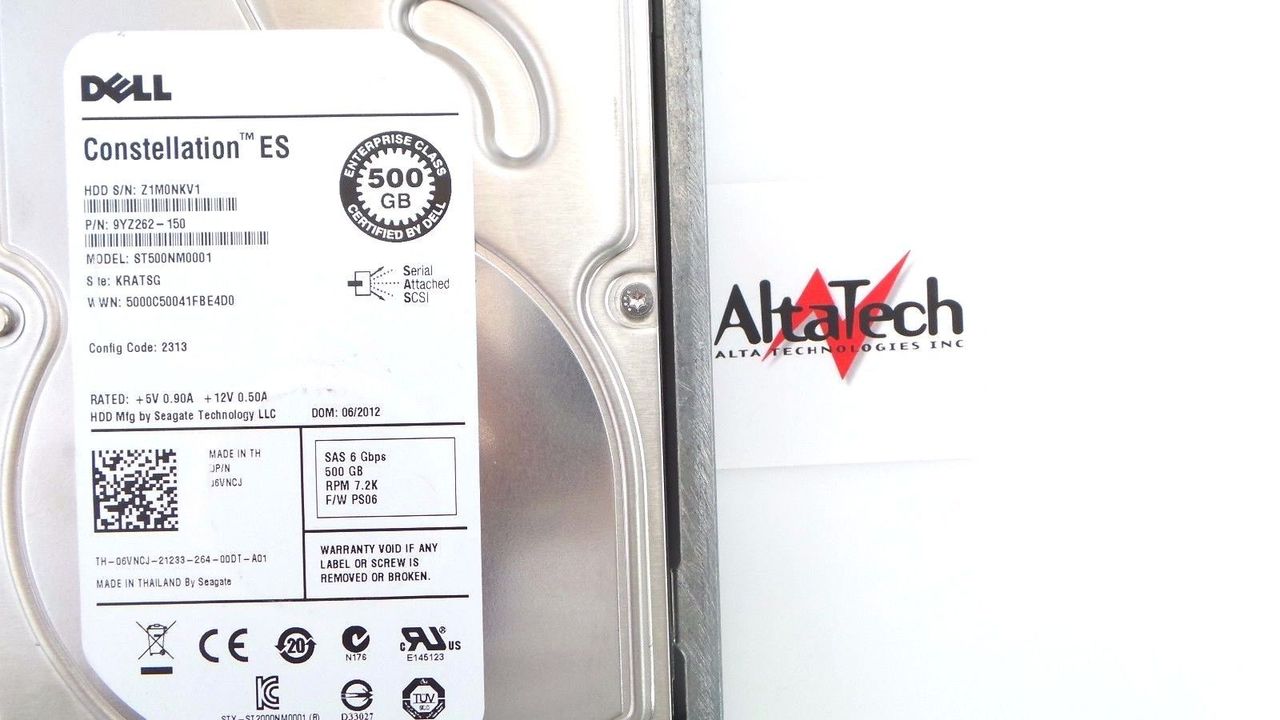 Seagate ST500NM0001 Seagate ST500NM000 500GB 7.2K SAS 3.5" 6G HDD Dell