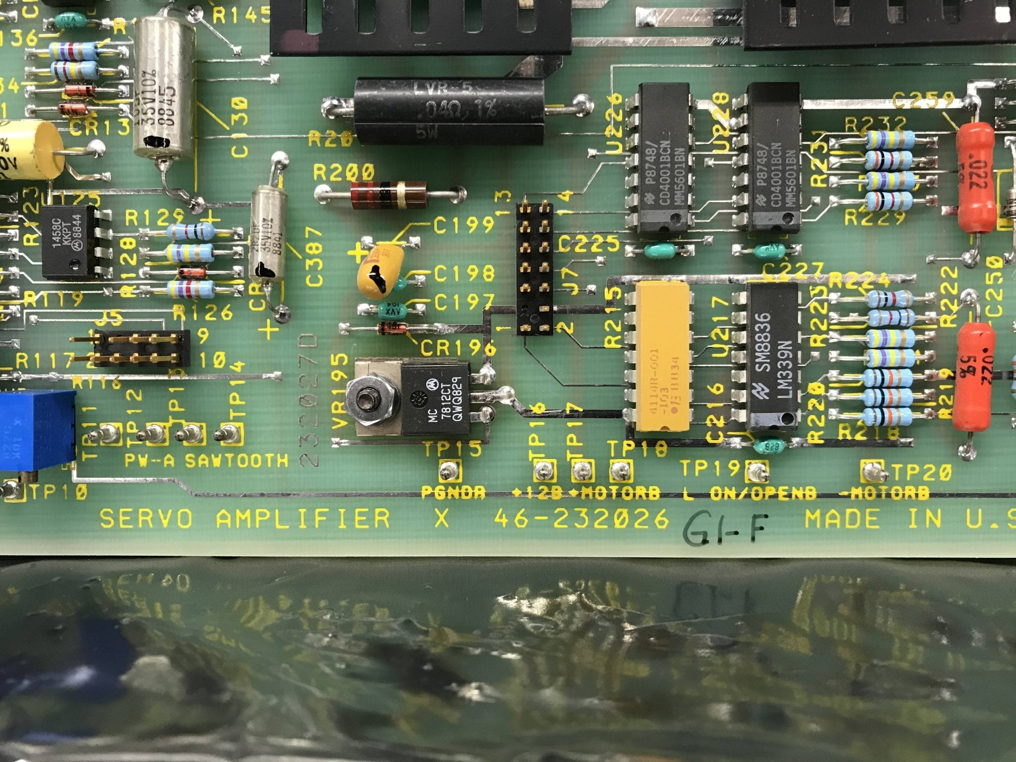 Servo Amplifier Board (46-232026 G1-F GE