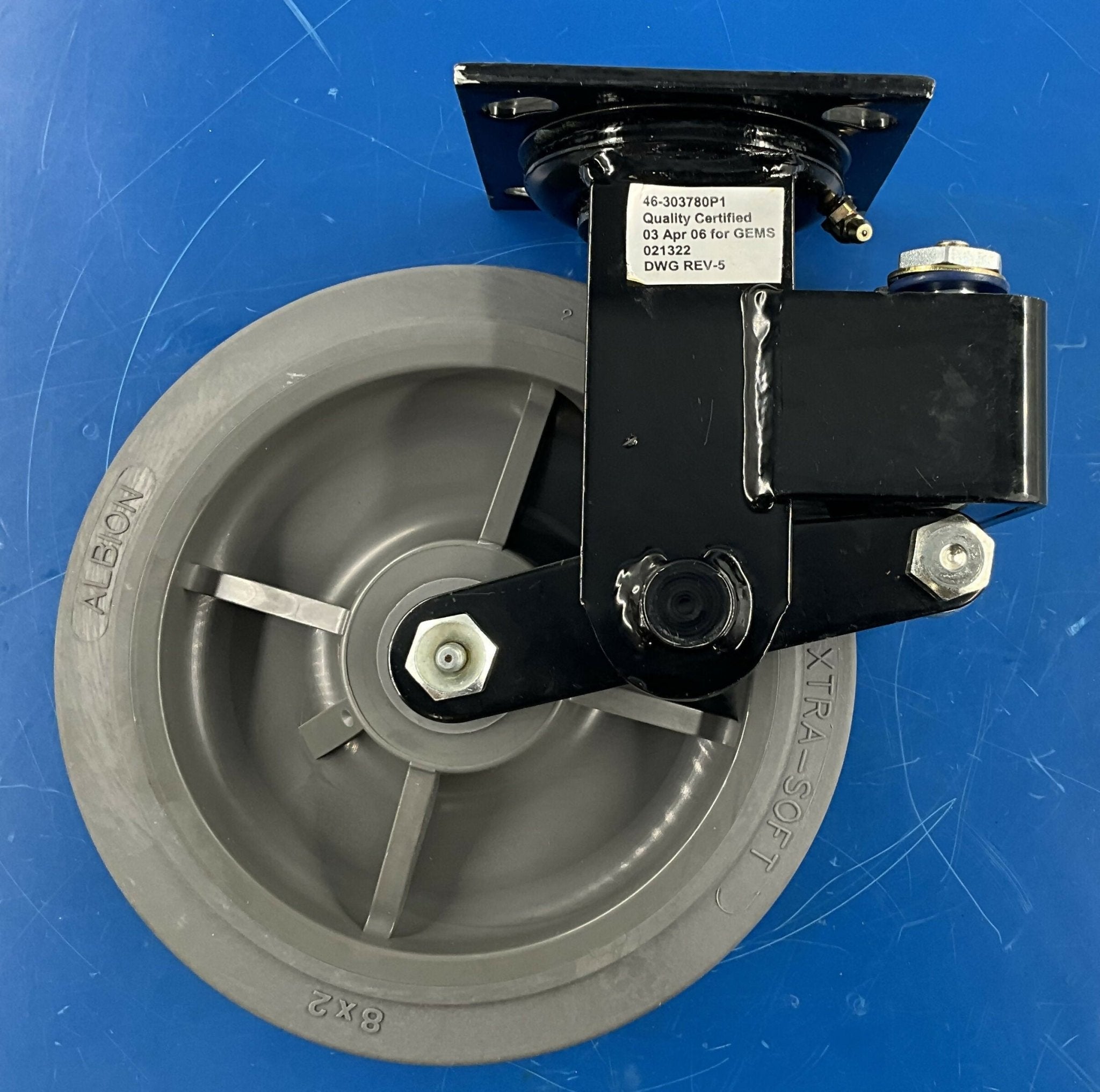 SHOCK ABSORBING SPRING CASTER NEW (46-303780P1 GE