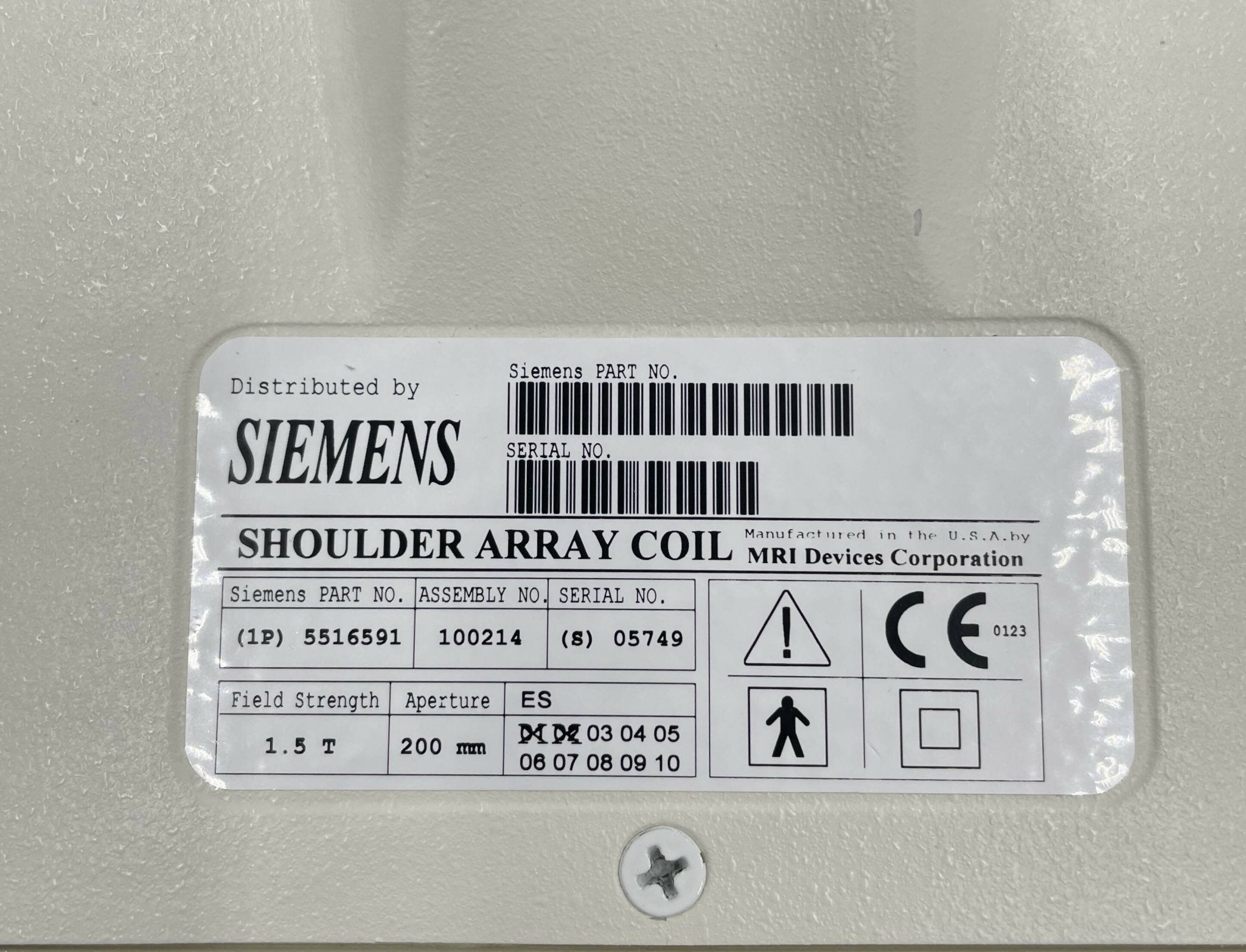SHOULDER ARRAY COIL (5516591/100214 SIEMENS