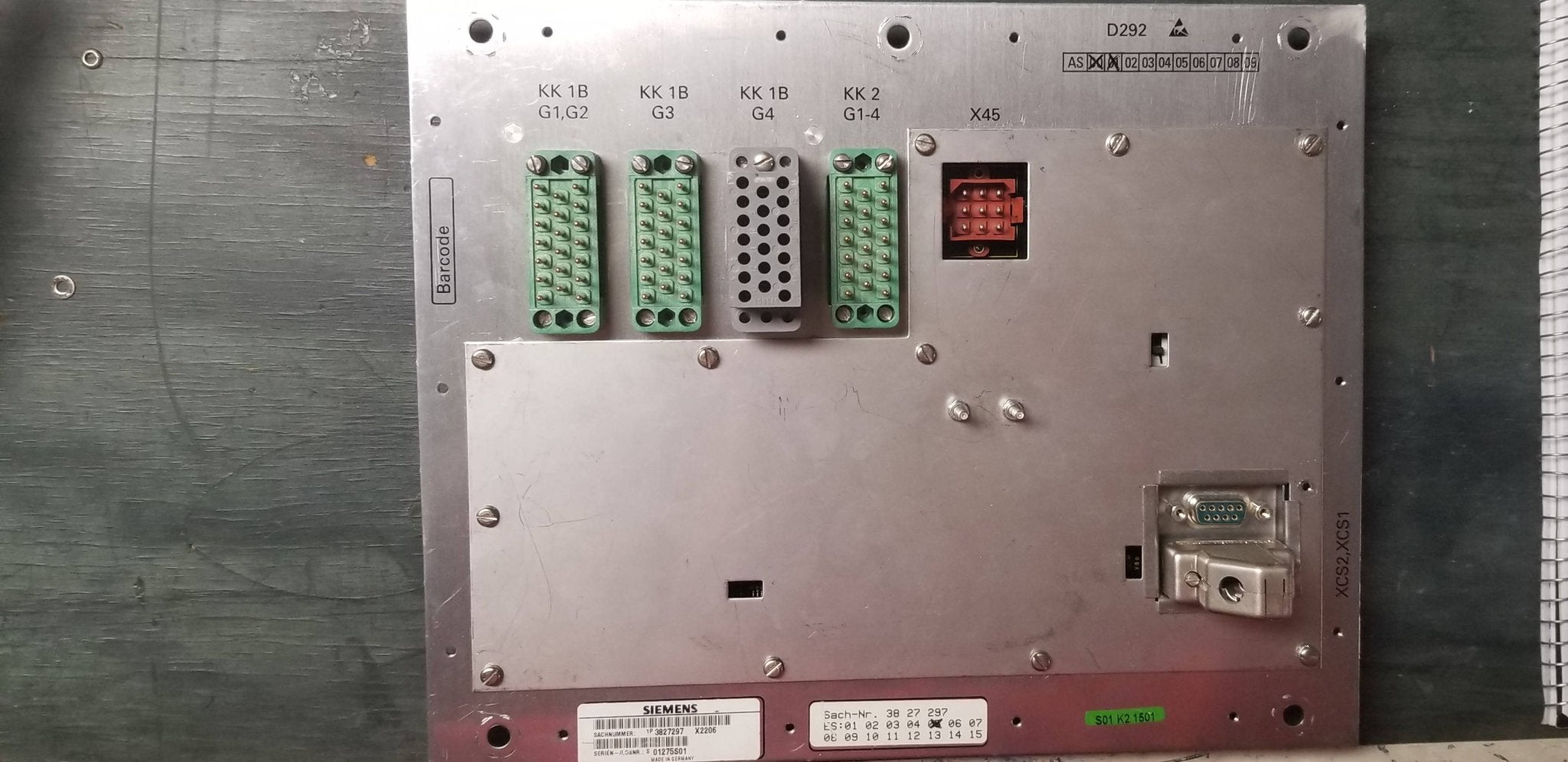 Siemens D292 ASSY KK Interface (PN #3827297