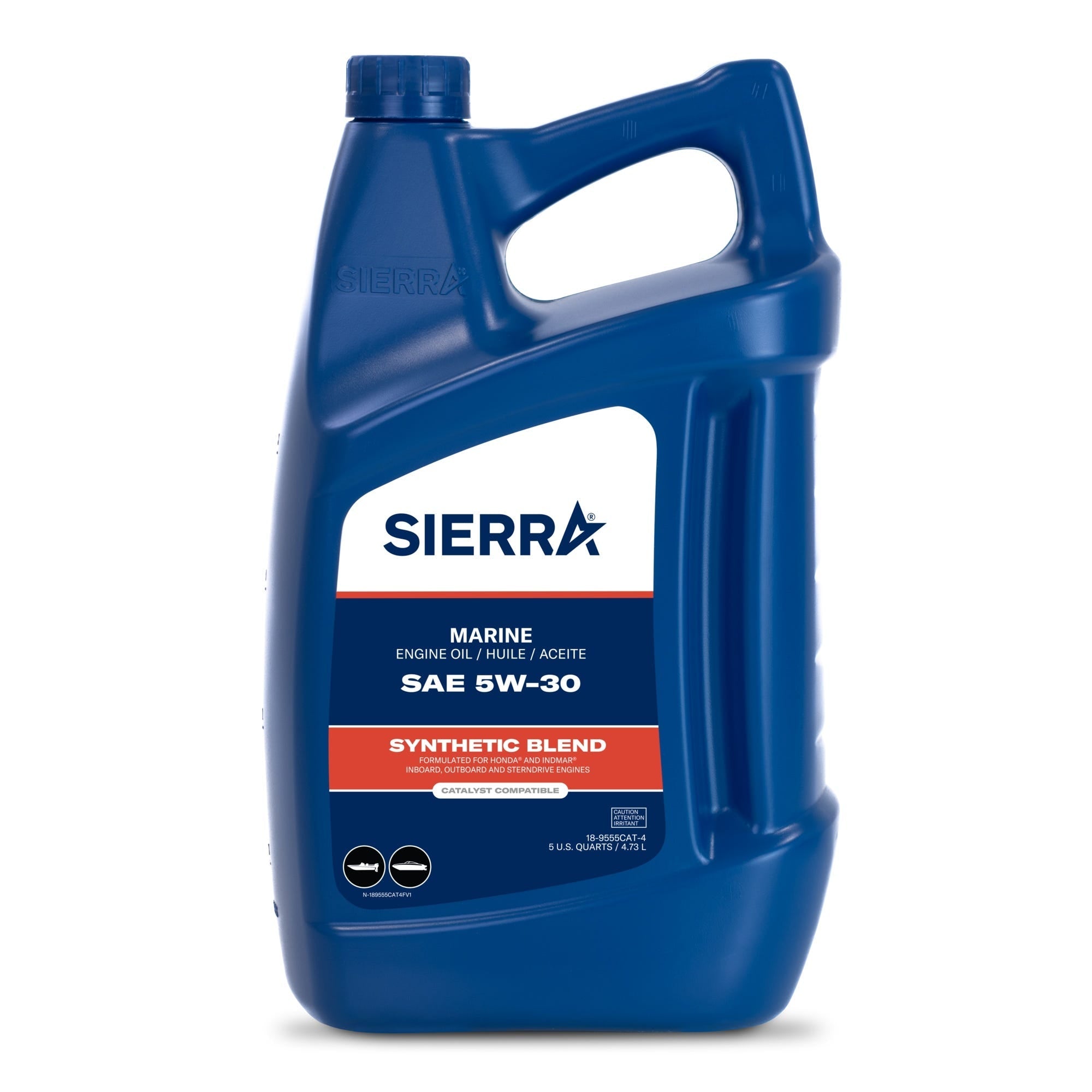 Sierra 18-9555CAT-4 Semi Synthetic Catalyst oil 5W-30, 5 Quart, Case Qty: 4