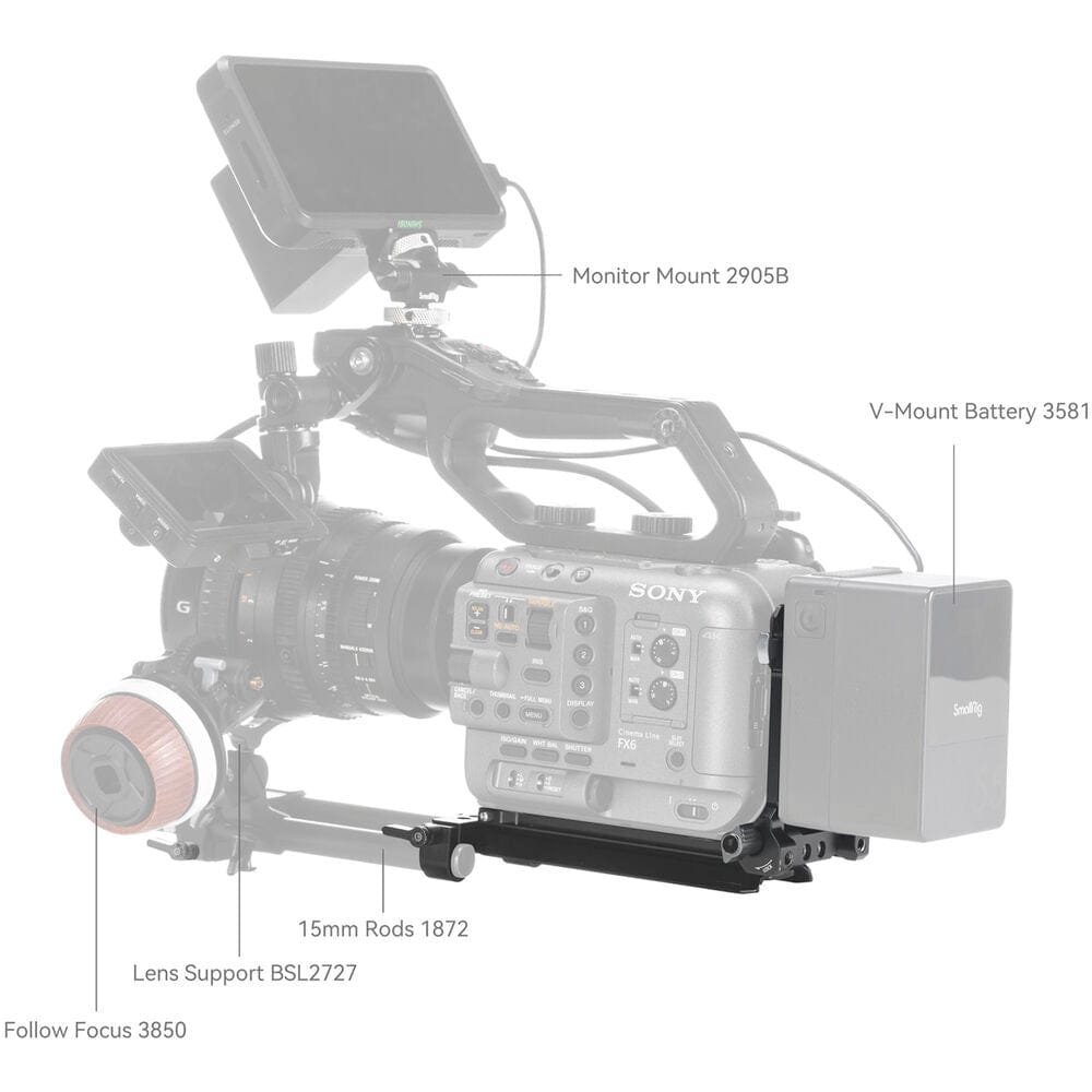 Small Rig V-Mount Battery Mount Plate Kit for Cinema Cameras 4323