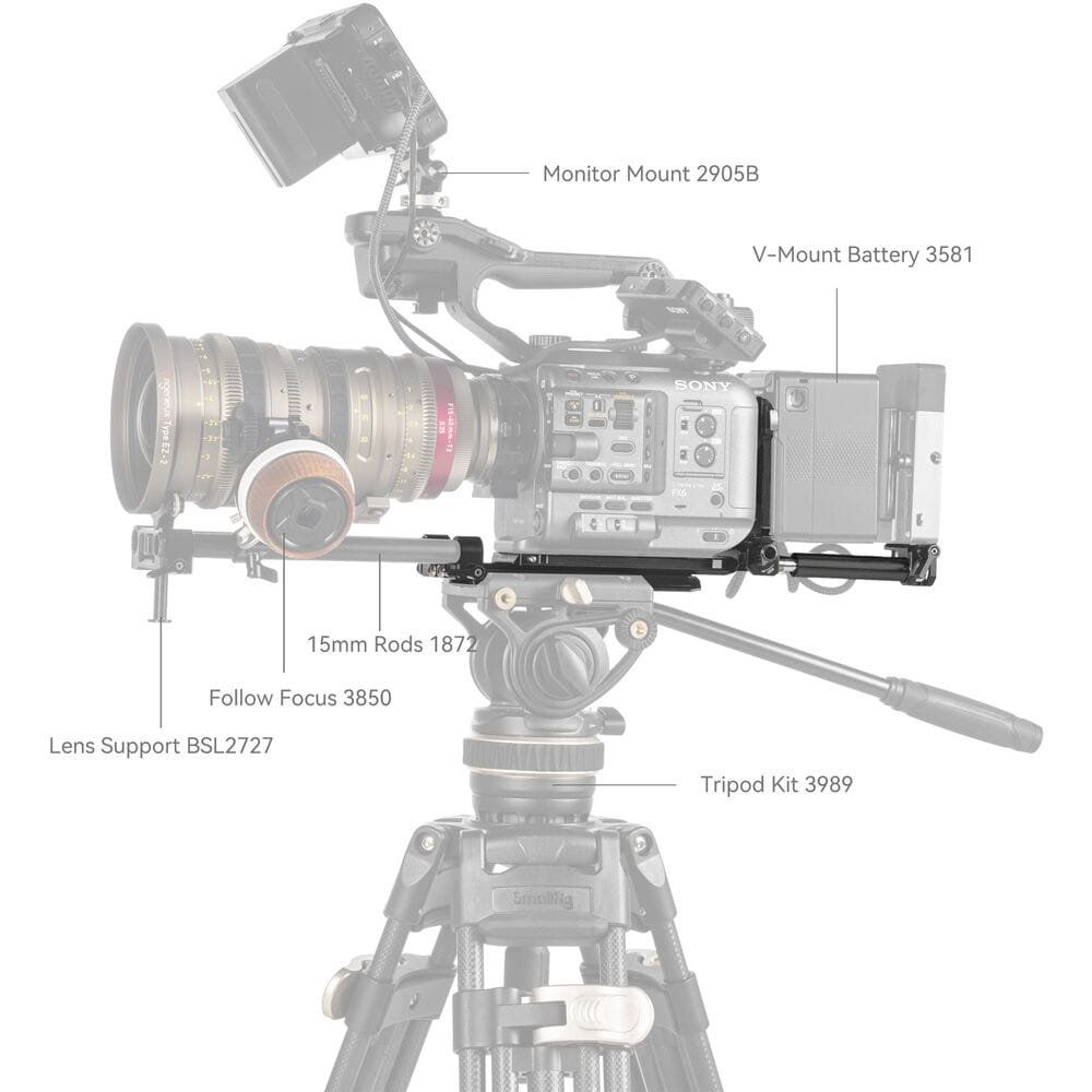 Small Rig V-Mount Battery Mount Plate Kit for Cinema Cameras 4323