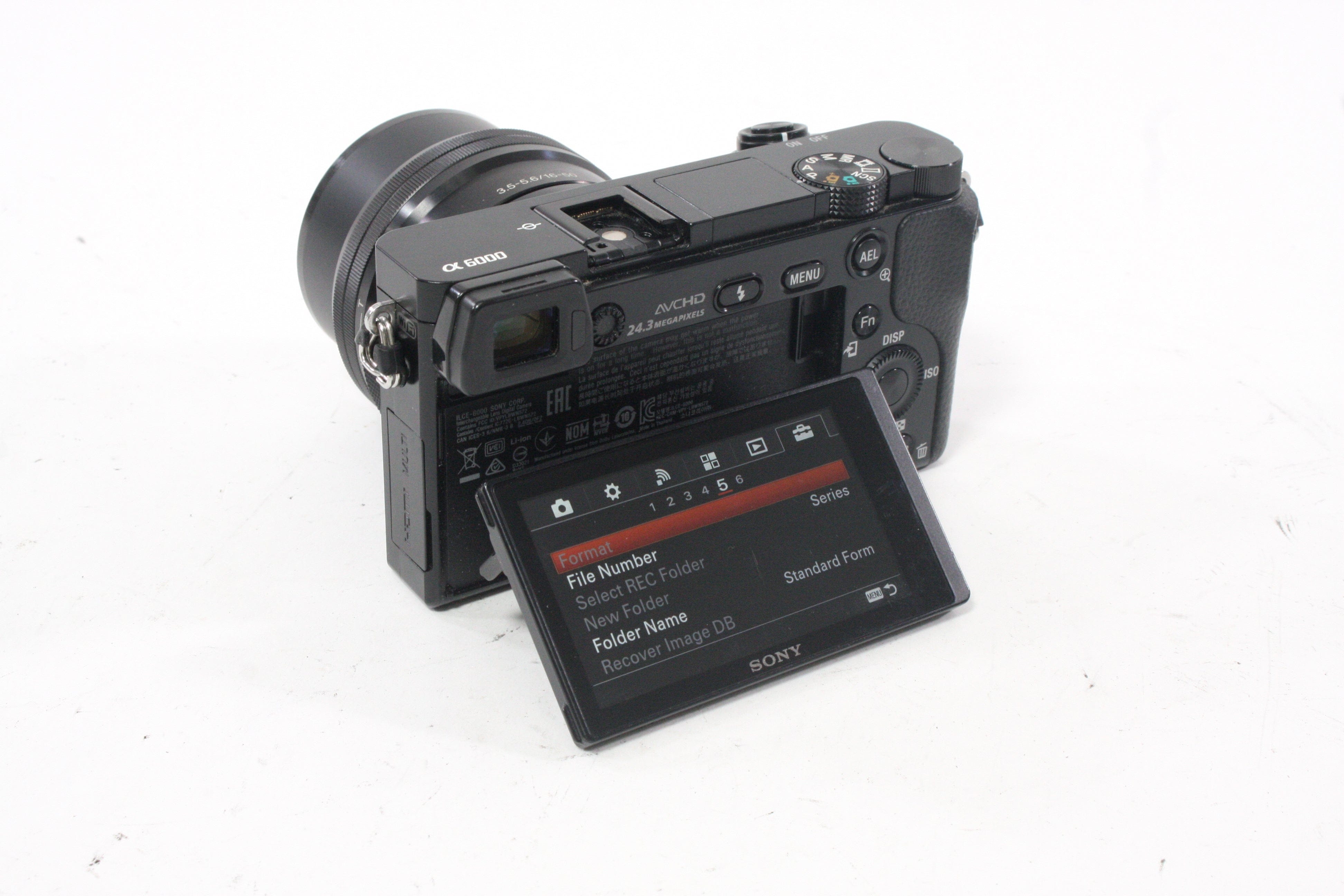 Sony a6000 Digital Camera with 16-50mm f/3.5-5.6 PZ OSS E Lens with Shutter Count 1,065