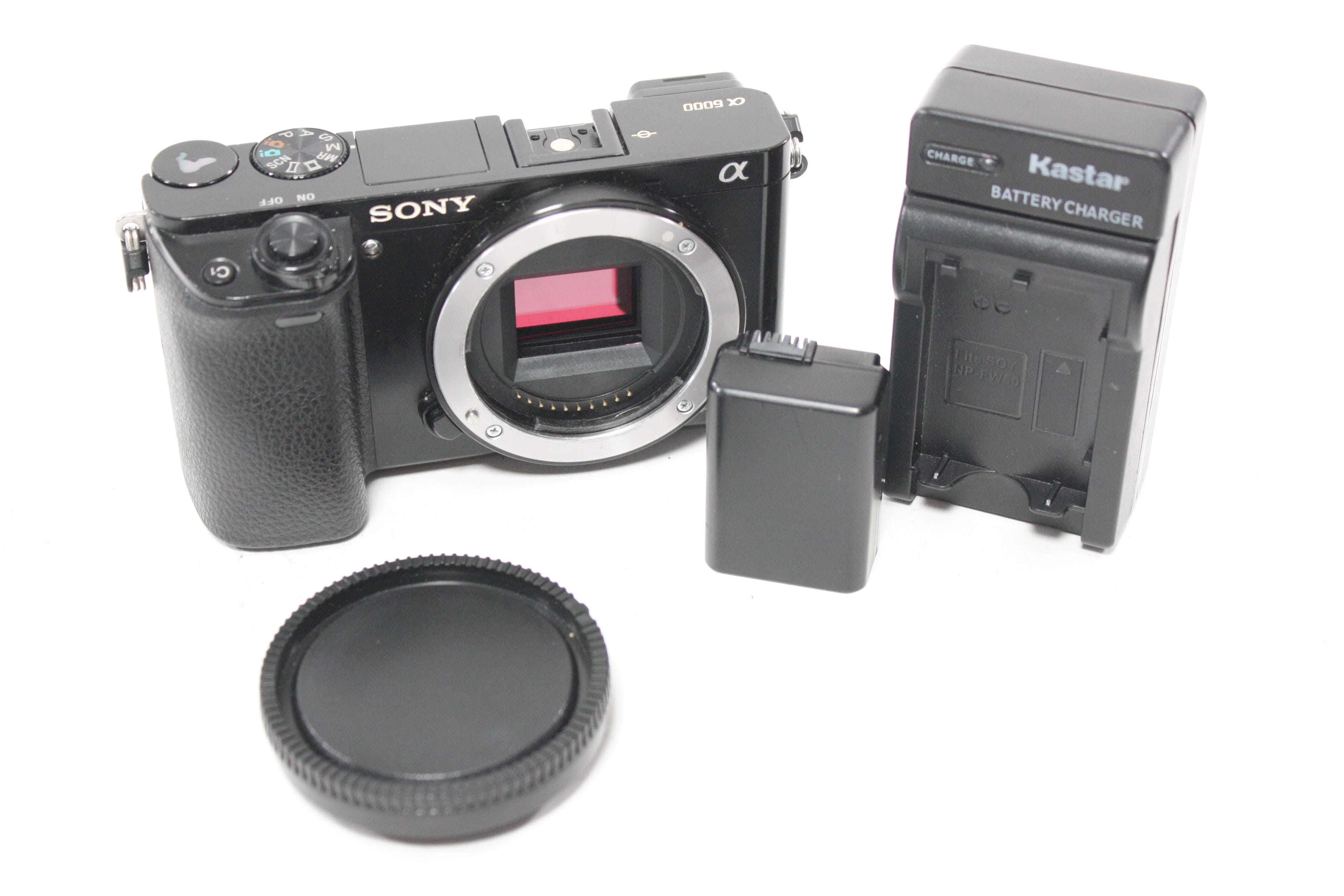 Sony A6000 Digital Mirrorless Camera Body with Shutter Count 63,455