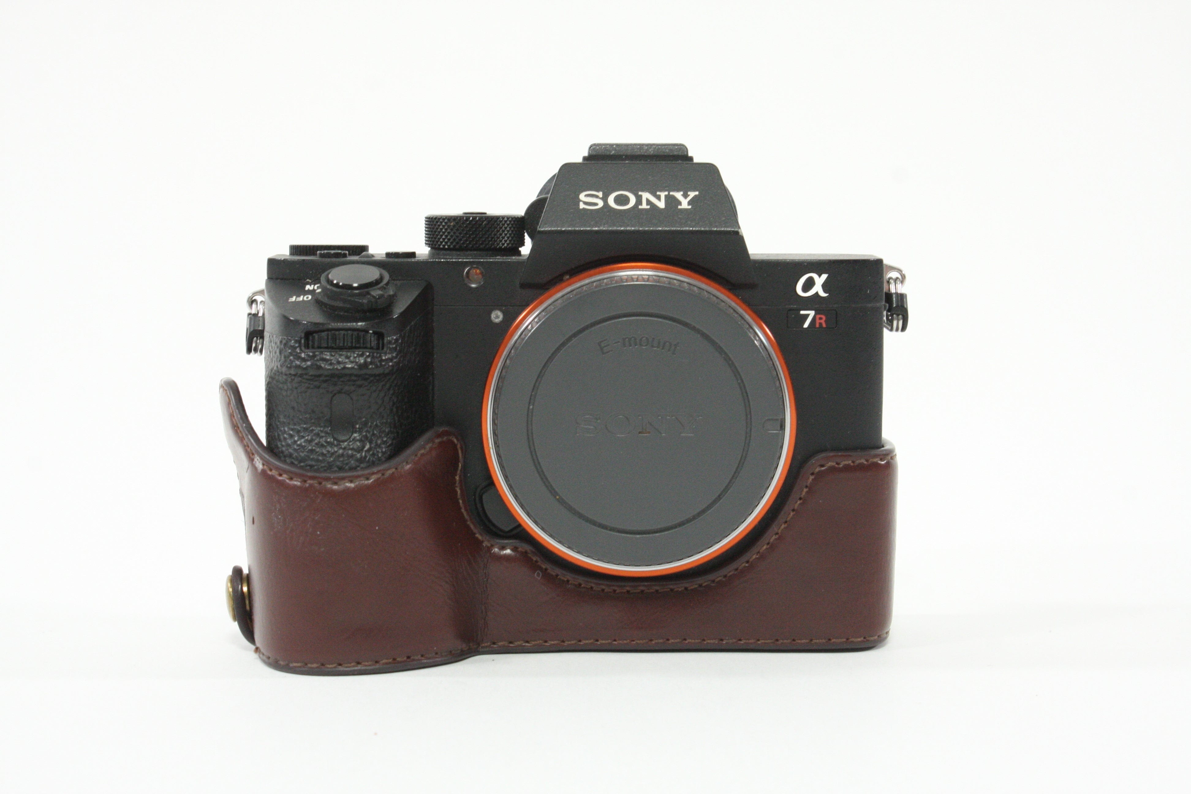 Sony a7R II with Leather Half Case - Shutter Count 13146