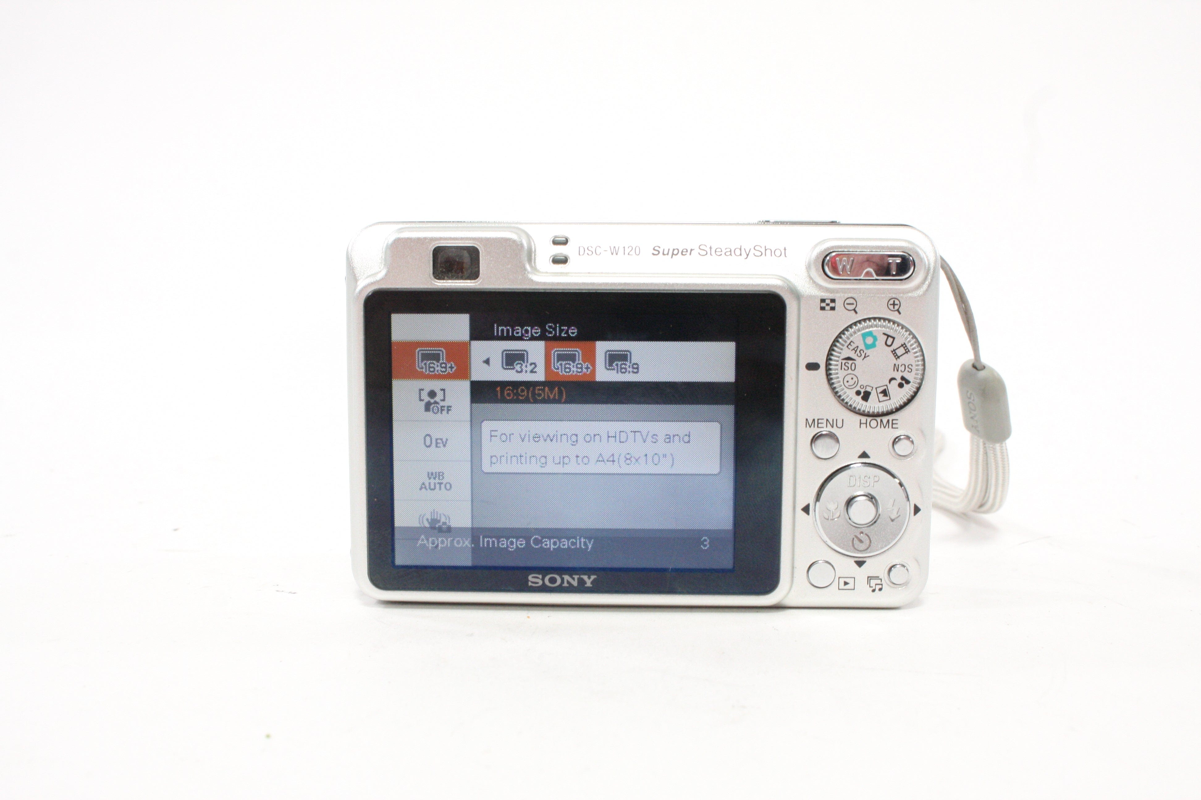Sony Cyber-shot DSC-W120 Digital Point-and-Shoot Camera 4x Zoom 7.2mp