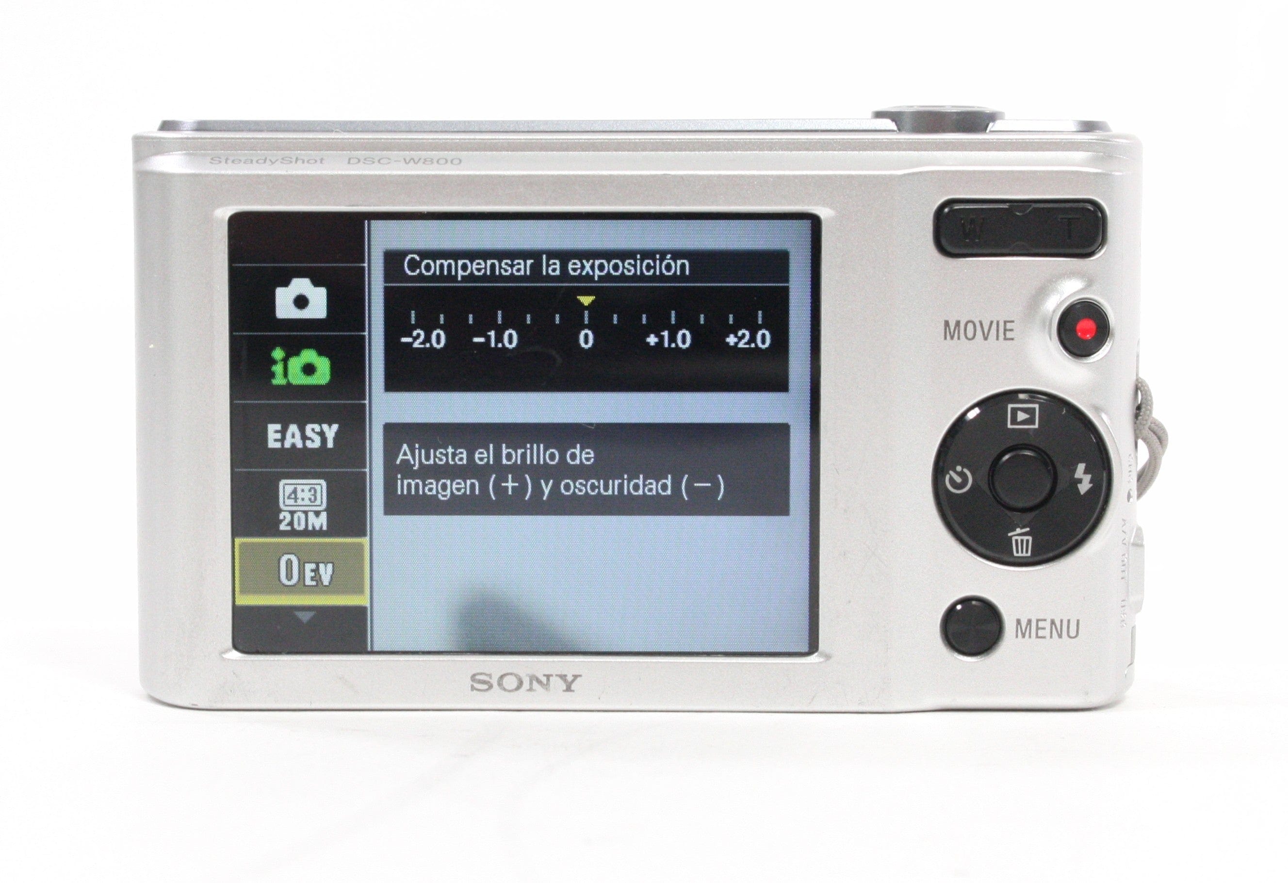 Sony Cyber-shot DSC-W800 Digital Camera 5x Zoom 20.1mp (Silver)