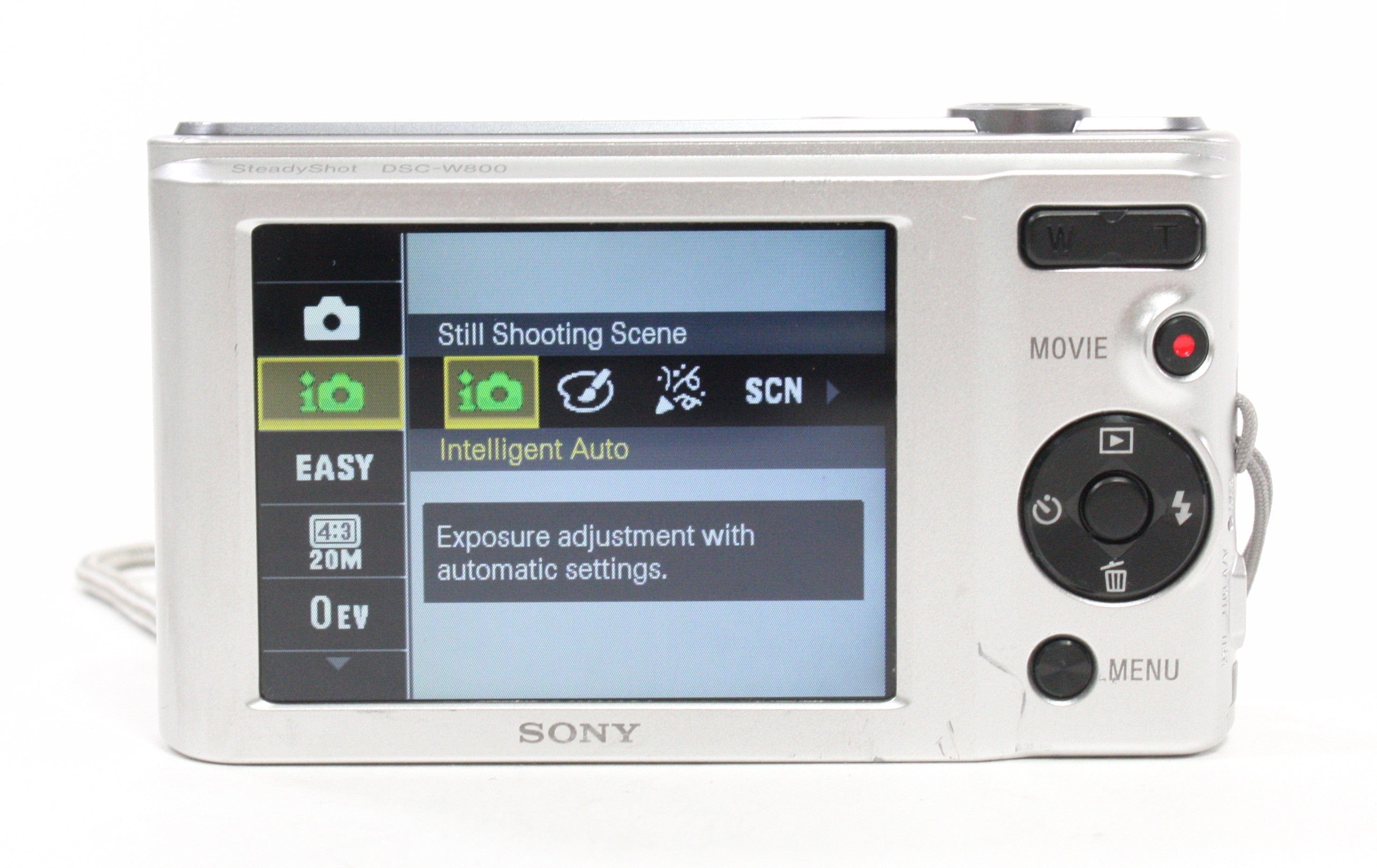 Sony Cyber-shot DSC-W800 Digital Camera 5x Zoom 20.1mp (Silver)