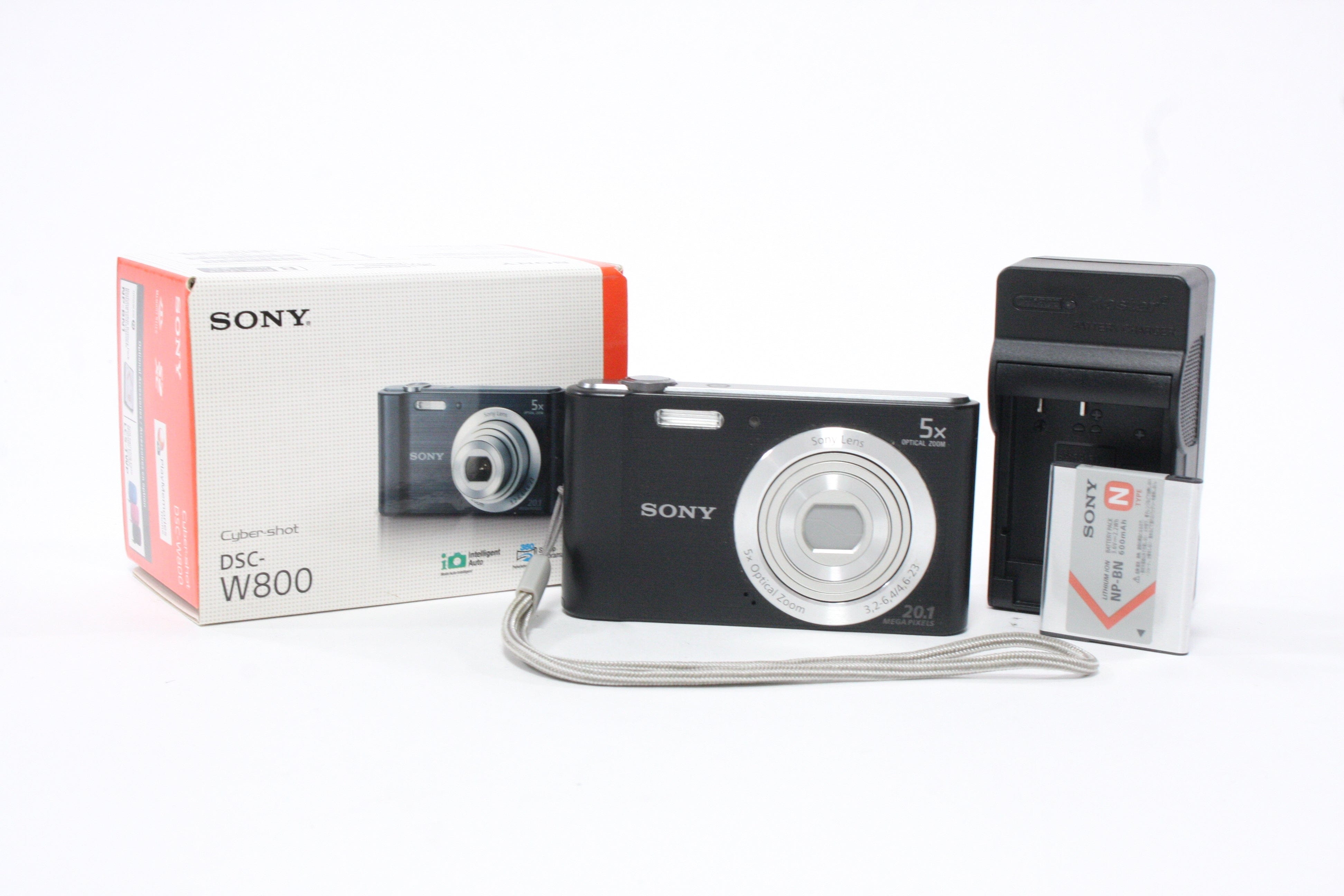 Sony Cyber-Shot DSC W800 Digital Point-and-Shoot Camera 5x Zoom 20.1mp
