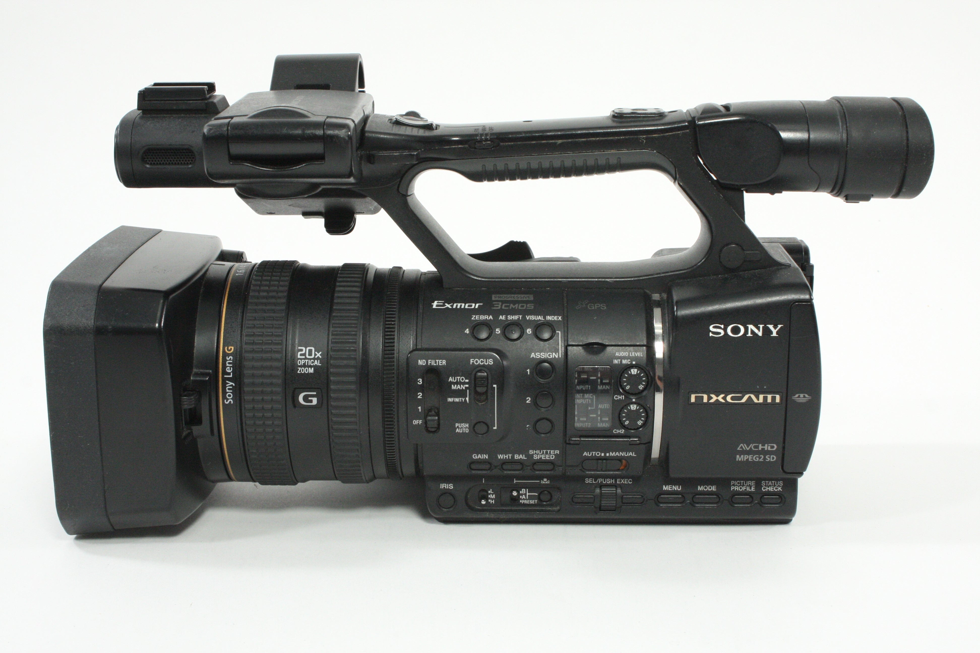 Sony HXR-NX5U NXCAM Professional Camcorder - 1150 hours usage -selling as-is.