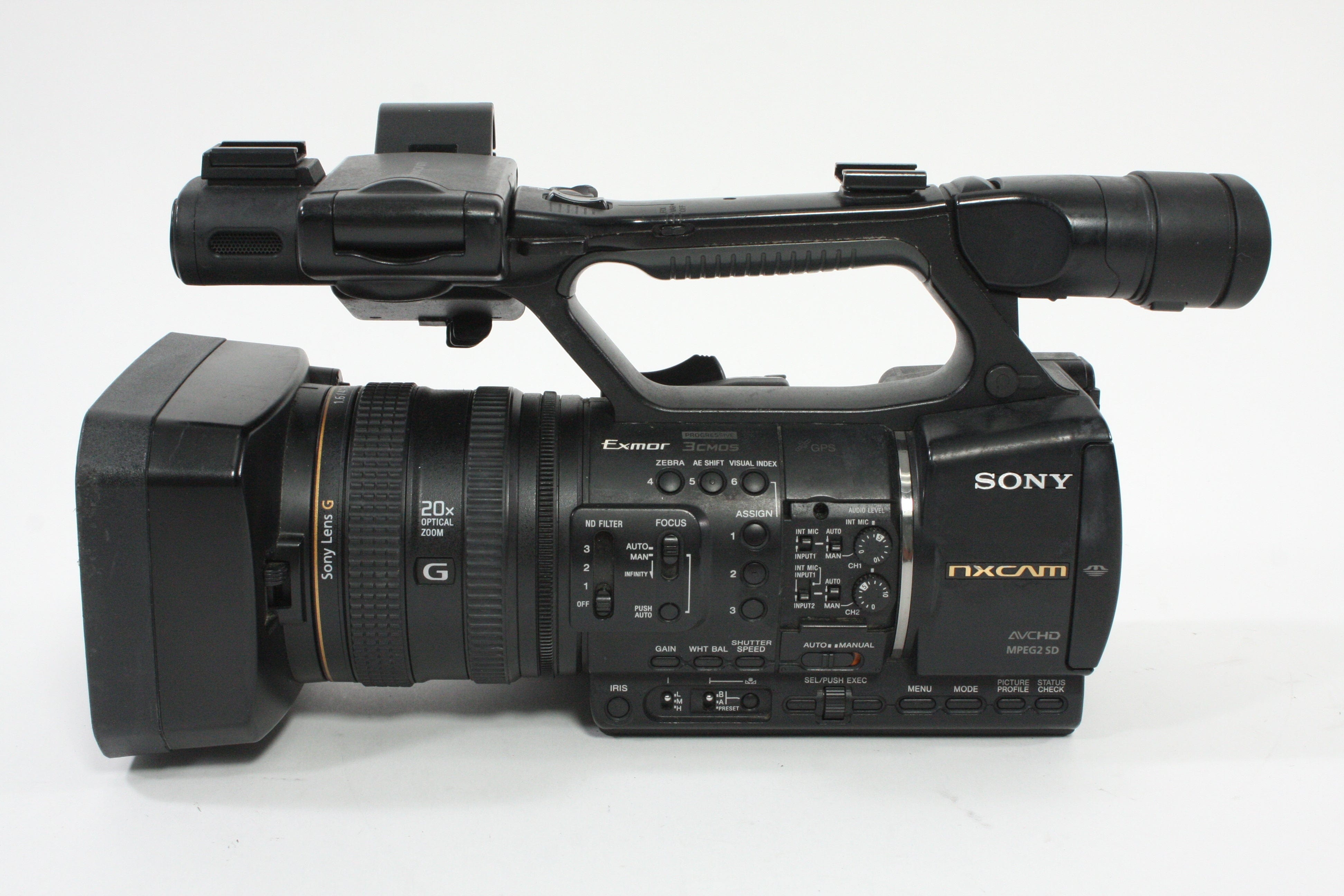 Sony HXR-NX5U NXCAM Professional Camcorder - 1200 hours usage