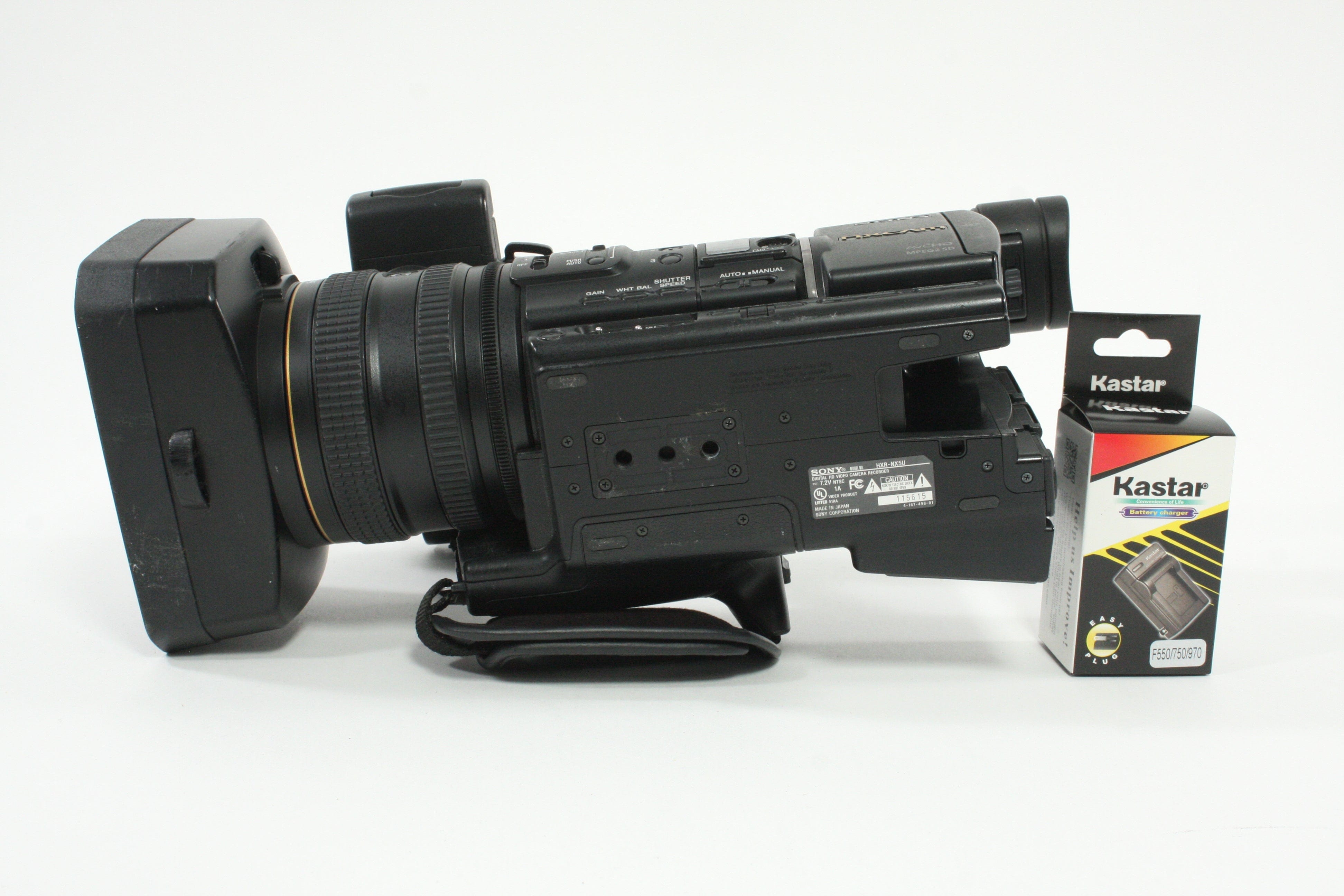 Sony HXR-NX5U NXCAM Professional Camcorder - 550 hours usage - Selling as-is.