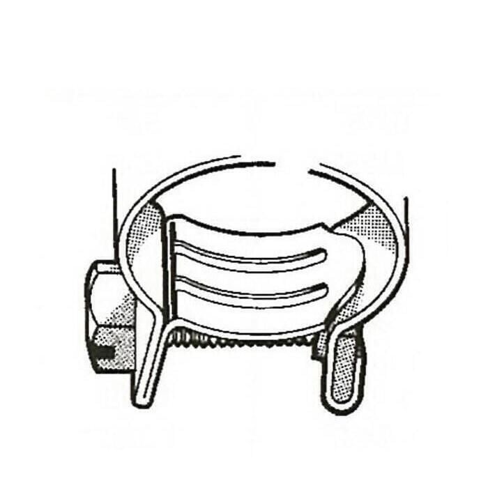 Scandvik 13511 Aba 304 Stainless Steel Mini Clamps, Size 11
