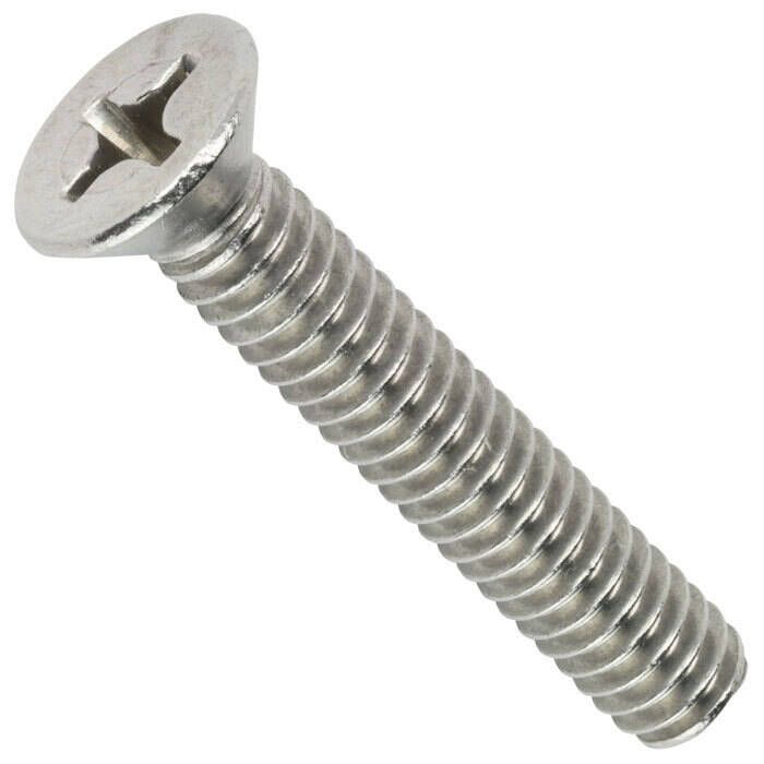 Seachoice Stainless Steel Phillips Machine Screw - Flat Head, 6-32 x 3/4"