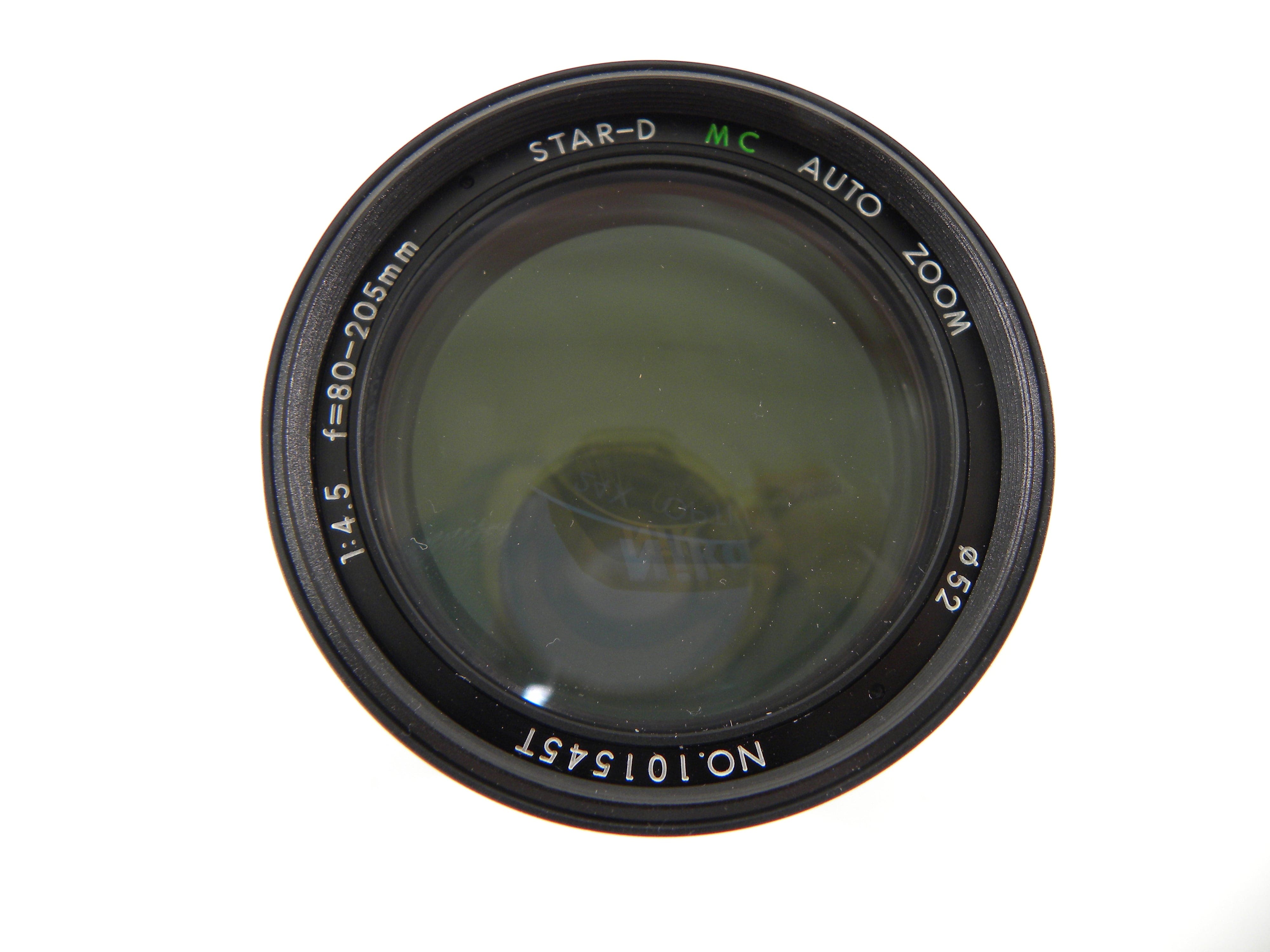 Star-D MC Auto Zoom 80-205mm f4.5 Nikon AI Mount