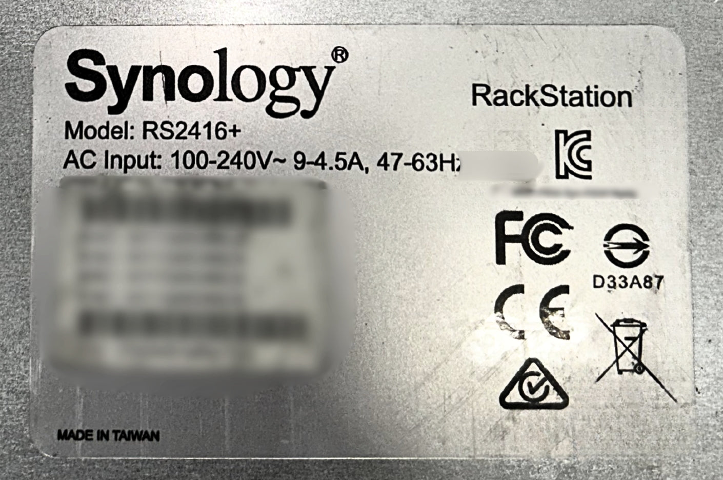 Synology RS2416+ Synology RS2416+ 12 Bay 2U NAS - no hard drives