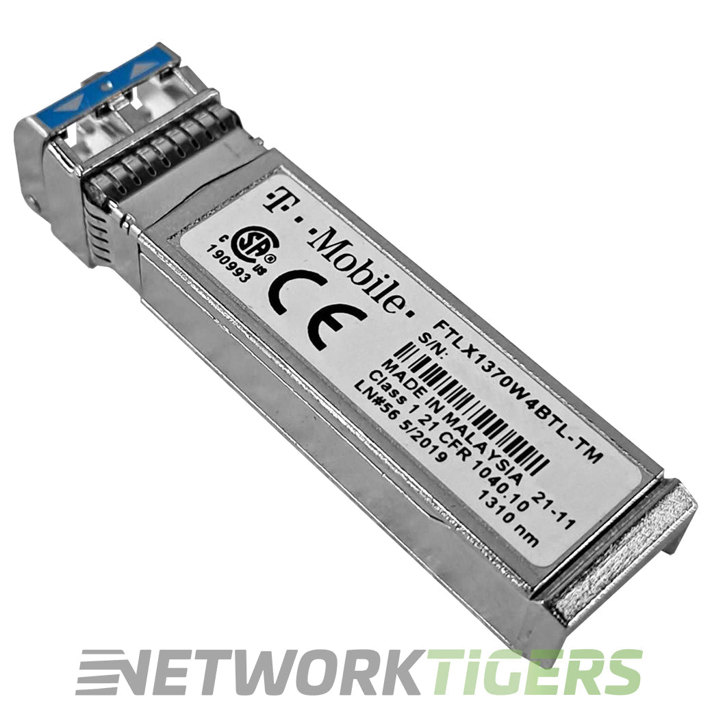 T-MOBILE FTLX1370W4BTL-TM 10GB BASE-LR 1310nm LC SFP+ Transceiver