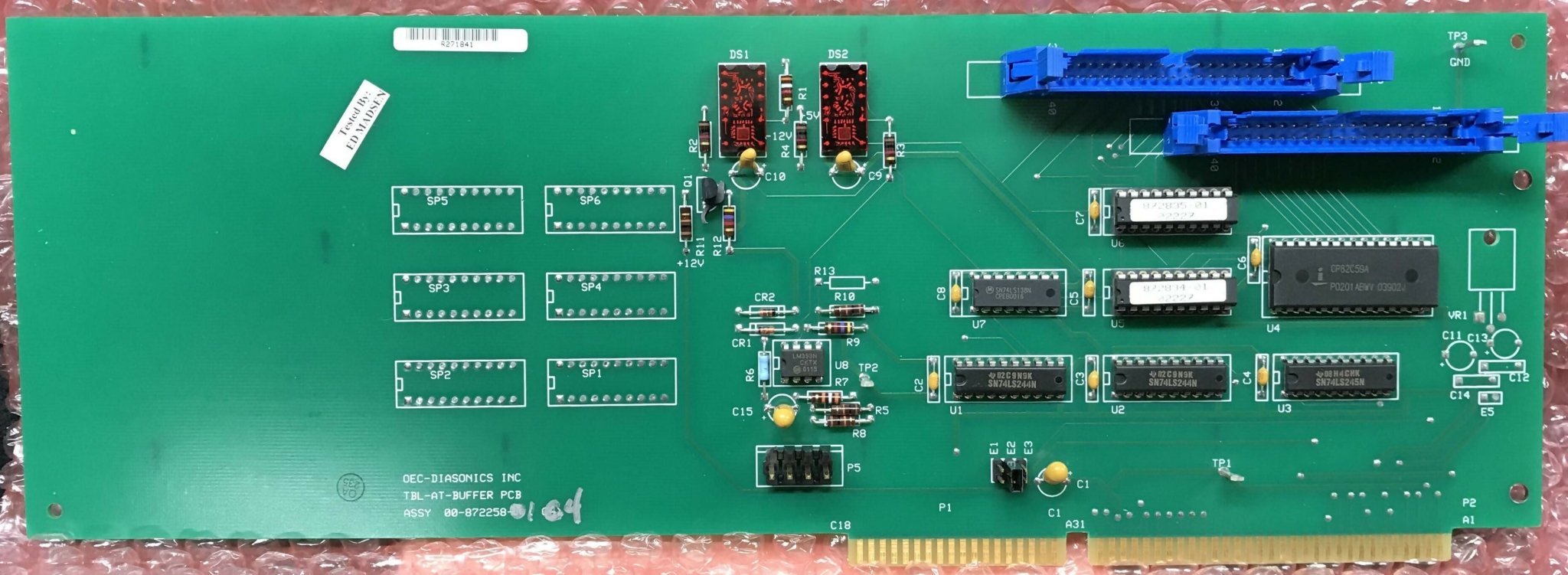 TABLE-AT-BUFFER BOARD (00-872258-01 OEC