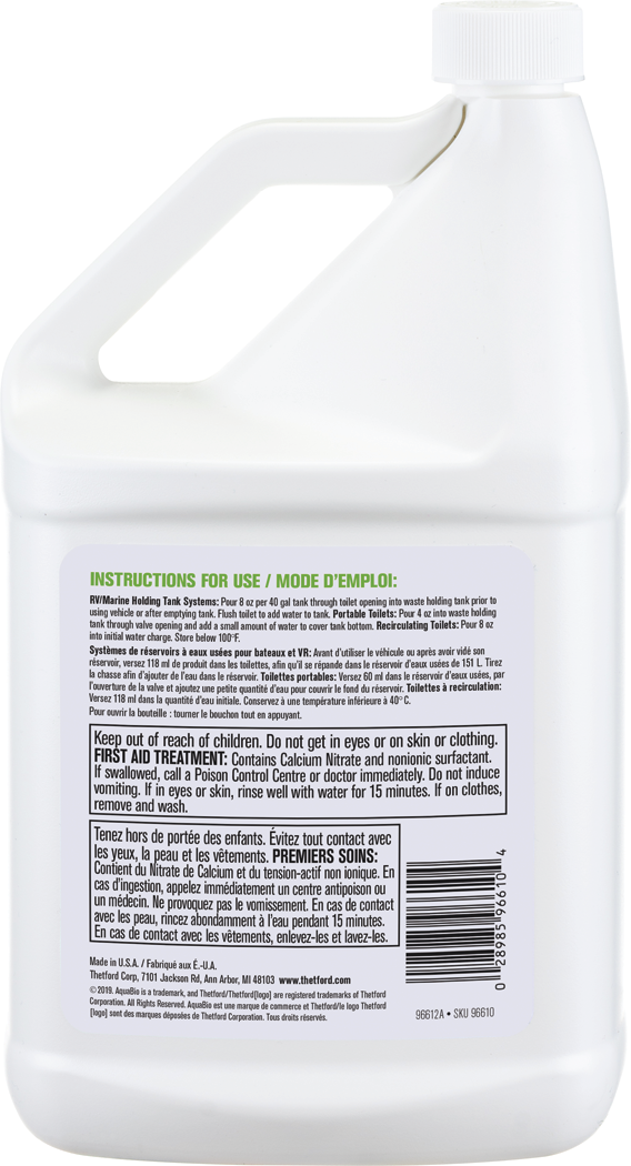 Thetford 96614 Aquabio Holding Tank Treatment, 1 Gal.