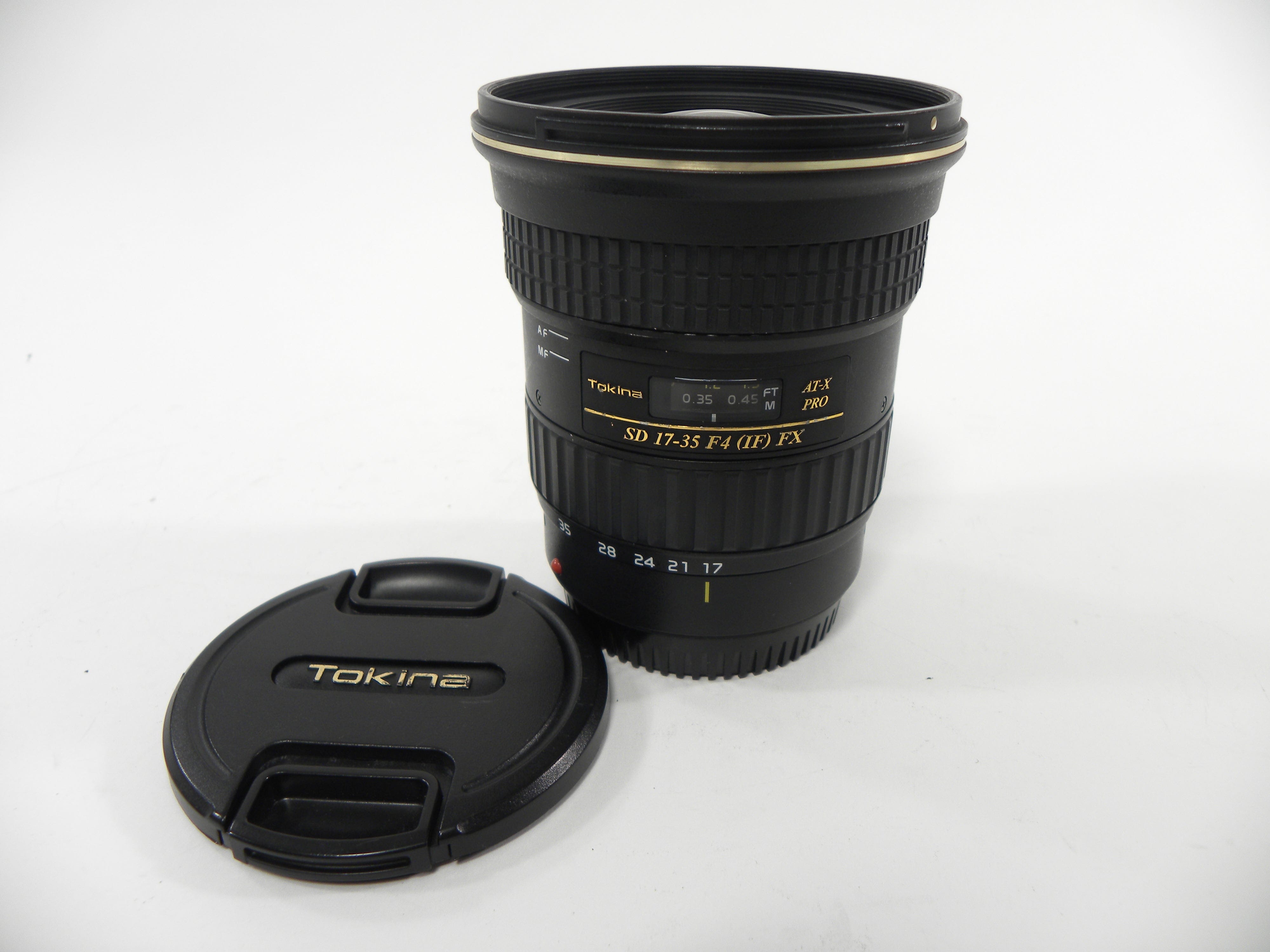 Tokina At-X Pro SD FX IF 17-35mm f4 for Canon EF Mount
