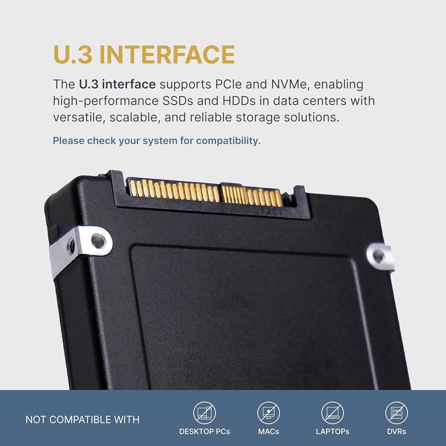 Dell G14 T8KK5 15.36TB 1 DWPD PCIe Gen 4.0 x4 8GB/s Read-Intensive 3D TLC U.3 NVMe 2.5in SSD