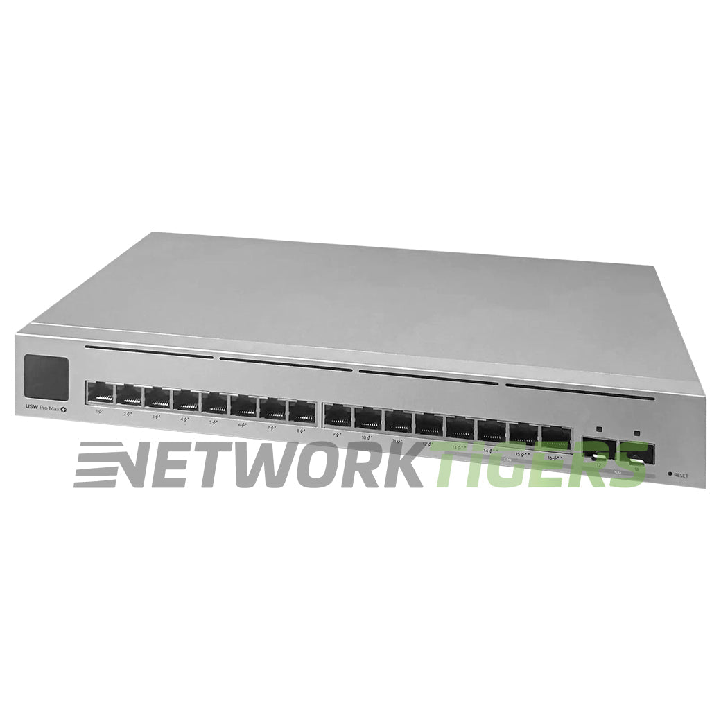 NEW Ubiquiti USW-Pro-Max-16-PoE 12x PoE+ RJ45 4x 2.5GB PoE++ RJ45 2x SFP+ Switch