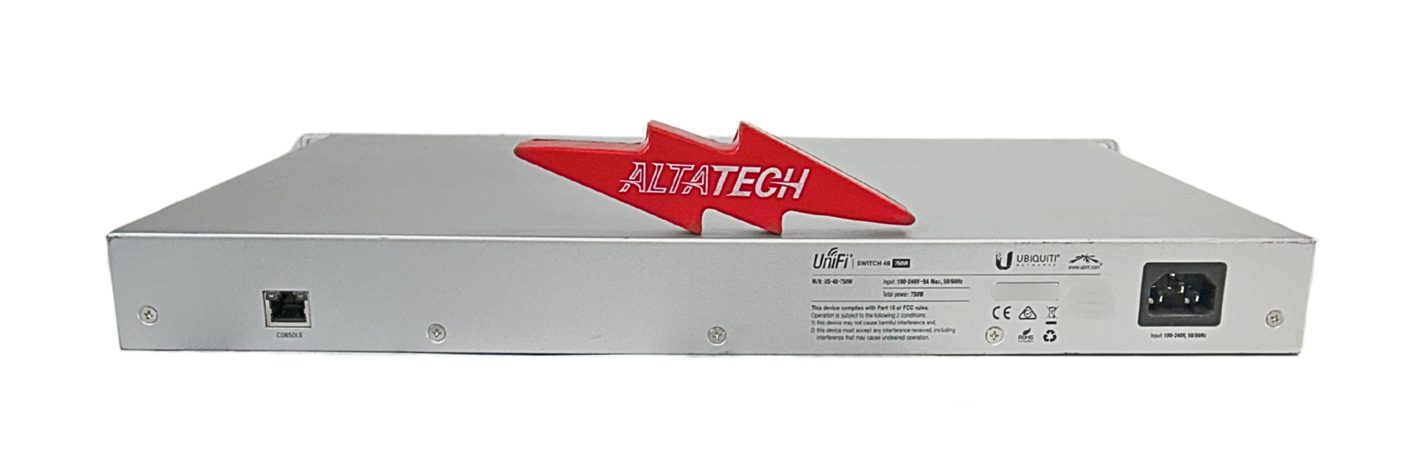 Ubiquiti US-48-750W UniFi Switch - Side View | Alo Tech Solutions