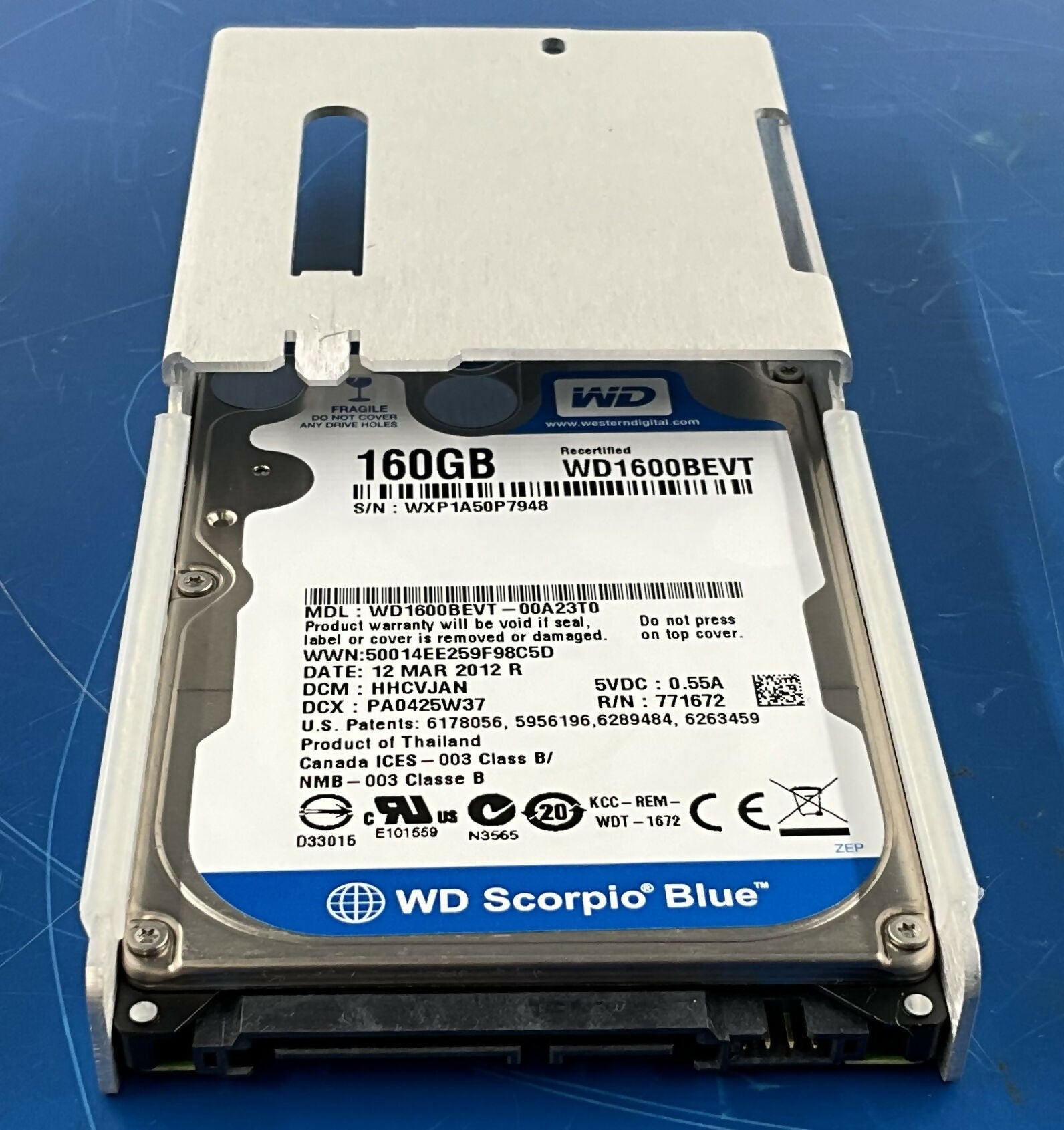 Vivid S5/S6 SATA HDD (S2424594-2/5453389/5438373 GE