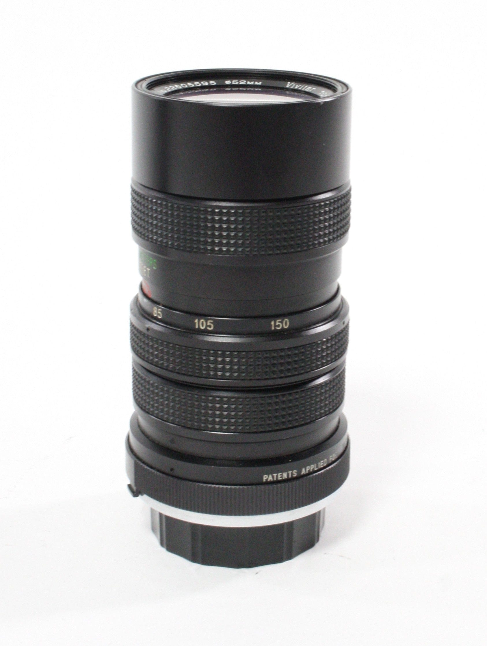 Vivitar 70-150mm f/3.8 Close Focus Zoom Lens for MD Mount