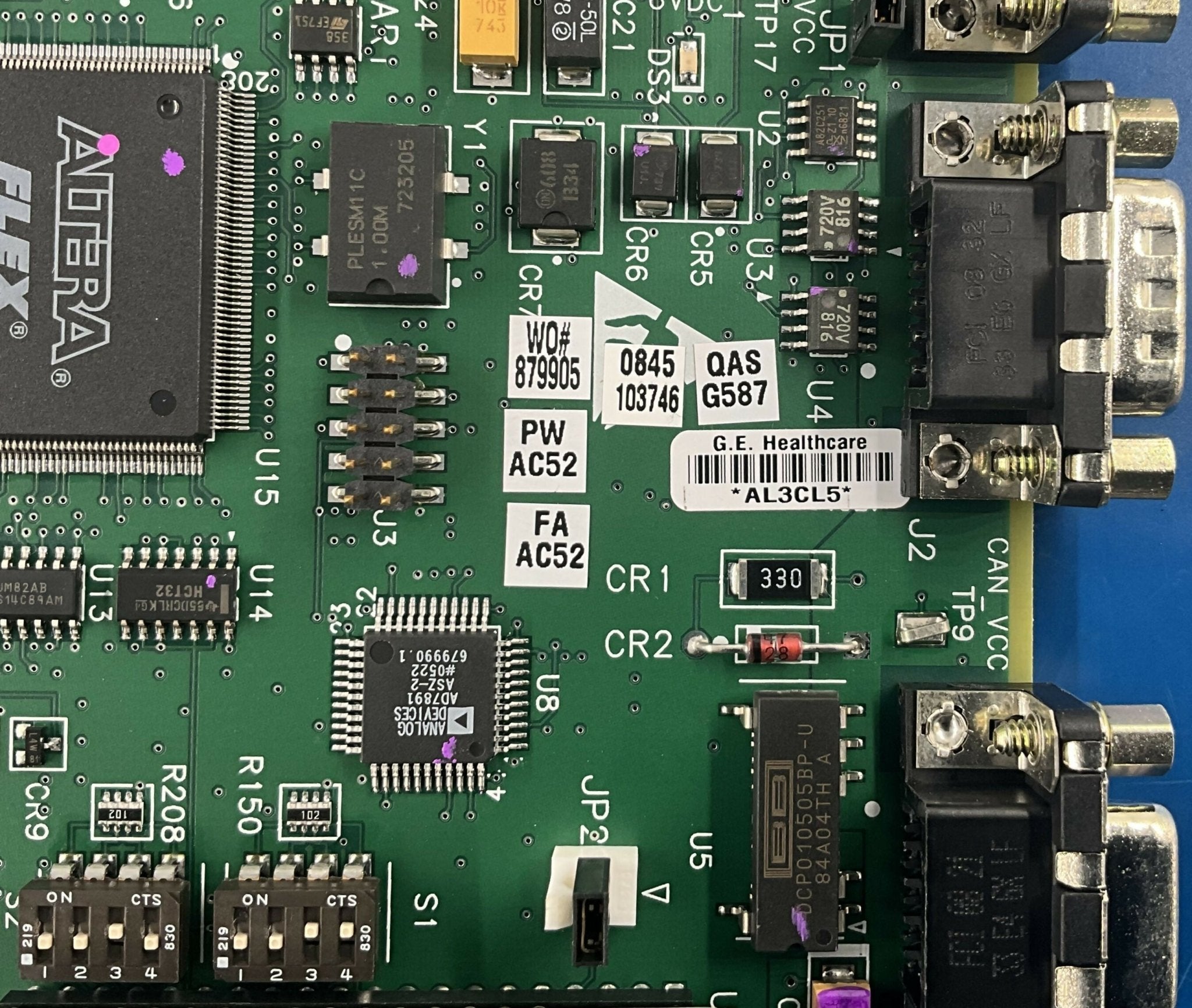WALL STAND LIGHTNING TABLE I/O BOARD (5128333/2290188-2 GE