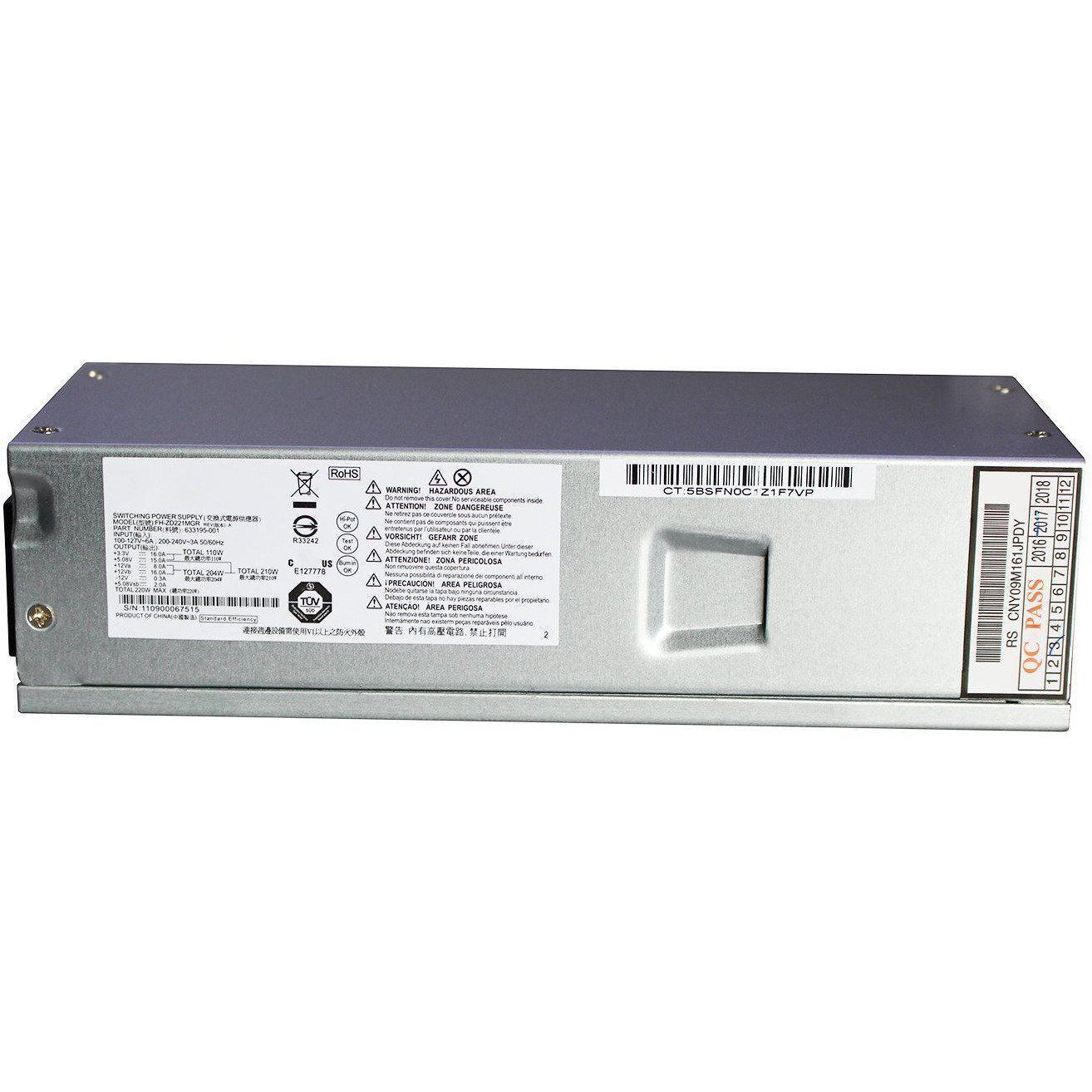 Power 633195-001 220W Power Supply Unit PSU Compatible with Pavilion Slimline S5 S5-1xxx TouchSmart 310-1205la Desktop PC, FH-ZD221MGR PS-6221-9