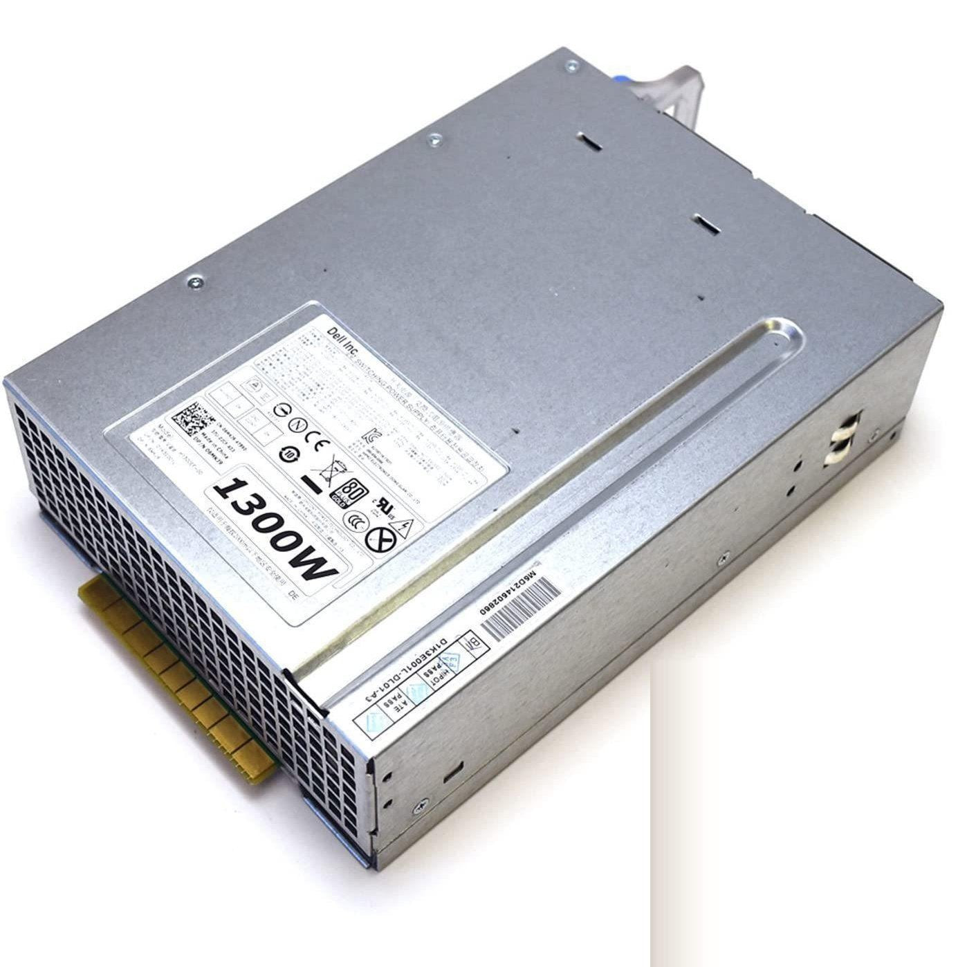 Dell Power 6MKJ9 Genuine Dell Precision Tower Fixed Workstation T7600 1300W Switching Power Supply EPA CDG 80 Plus Gold PSU OEM D1300EF-00 H1300EF-00 D1K3E001L Dual Fan Module Delta HiPro Power Source P/S H3HY3 cooler