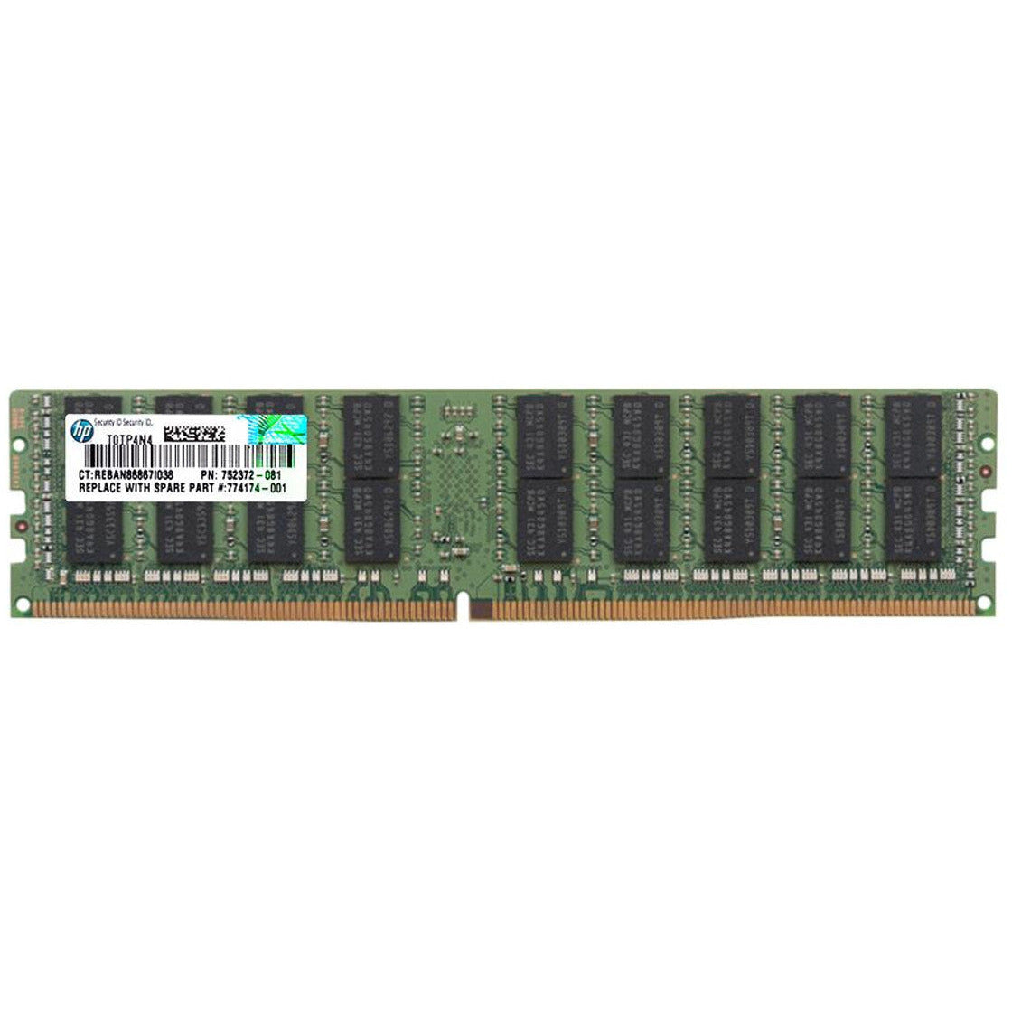 Memoria 752372-081 GENUINE HP 32GB 4DRx4 PC4-2133P DDR4 RAM 774174-001 726722-B21 - AloTechInfoUSA