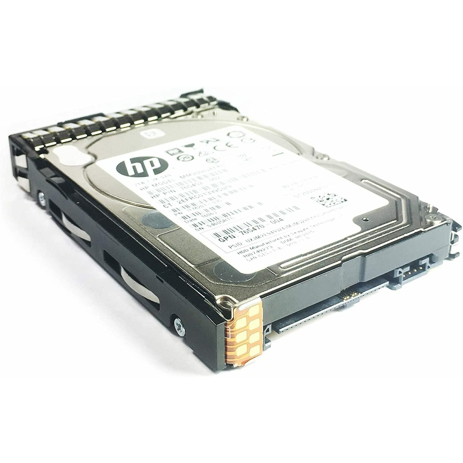 HPE 765470-004 - 2TB SAS 7.2K SFF HDD Side View | Alo Tech Solutions