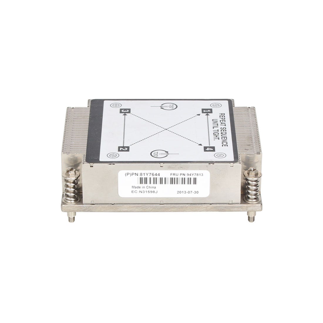 IBM 94Y7813 X3530 X3630 M4 Heatsink - Label Detail | Alo Tech Solutions
