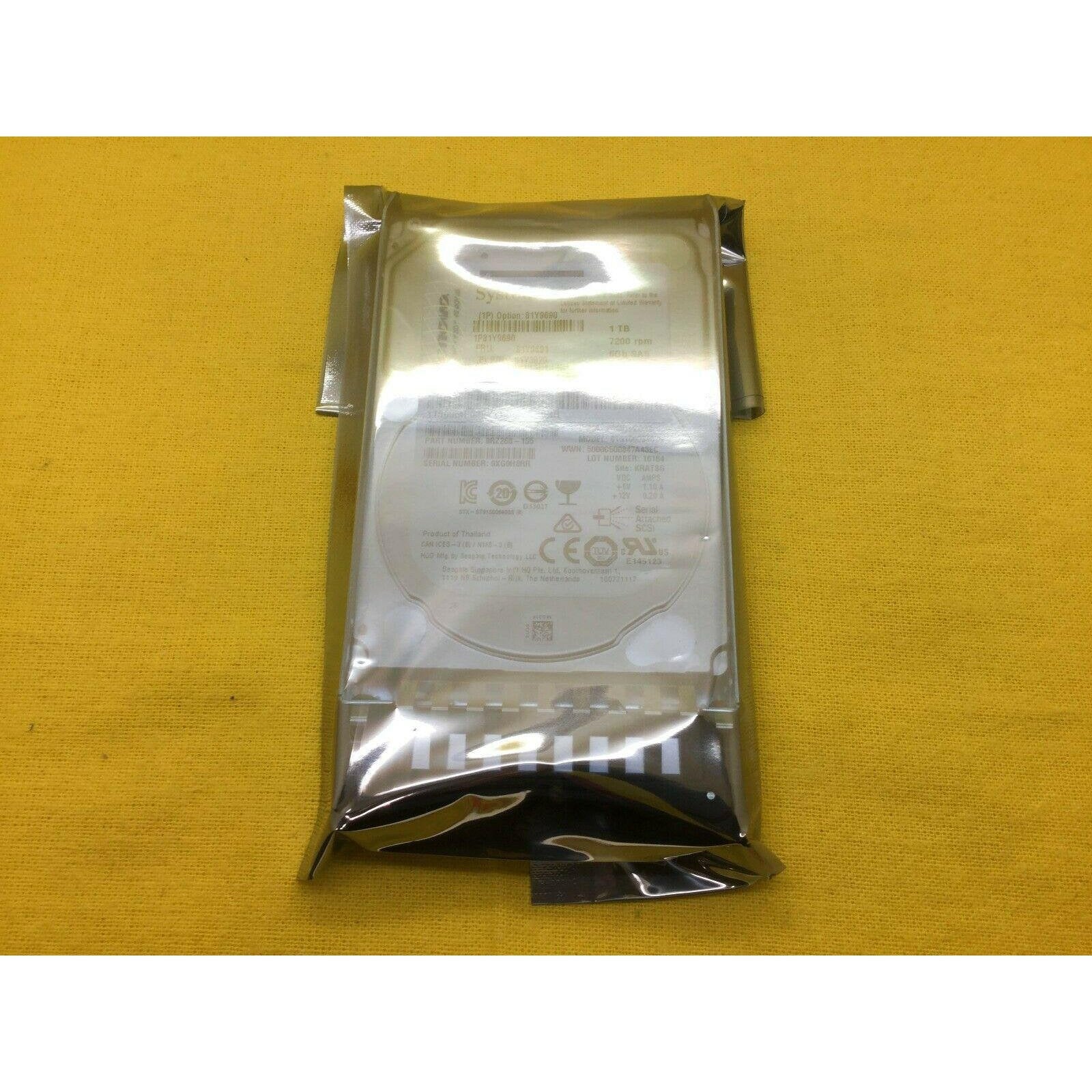 Lenovo 81Y9690 1TB 7.2K SAS 2.5" HDD - Rear | Alo Tech Solutions