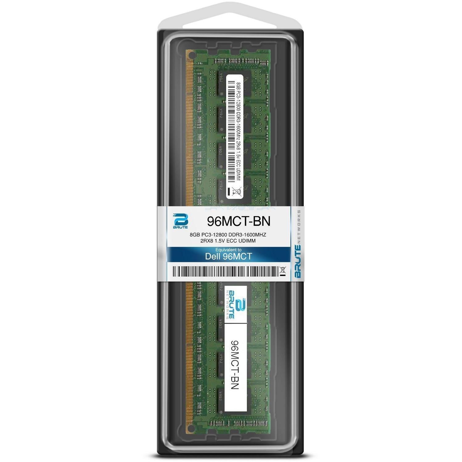 Dell 96MCT - Dell Compatible 8GB PC3-12800 DDR3-1600Mhz 2Rx8 1.5v ECC UDIMM 743183496573