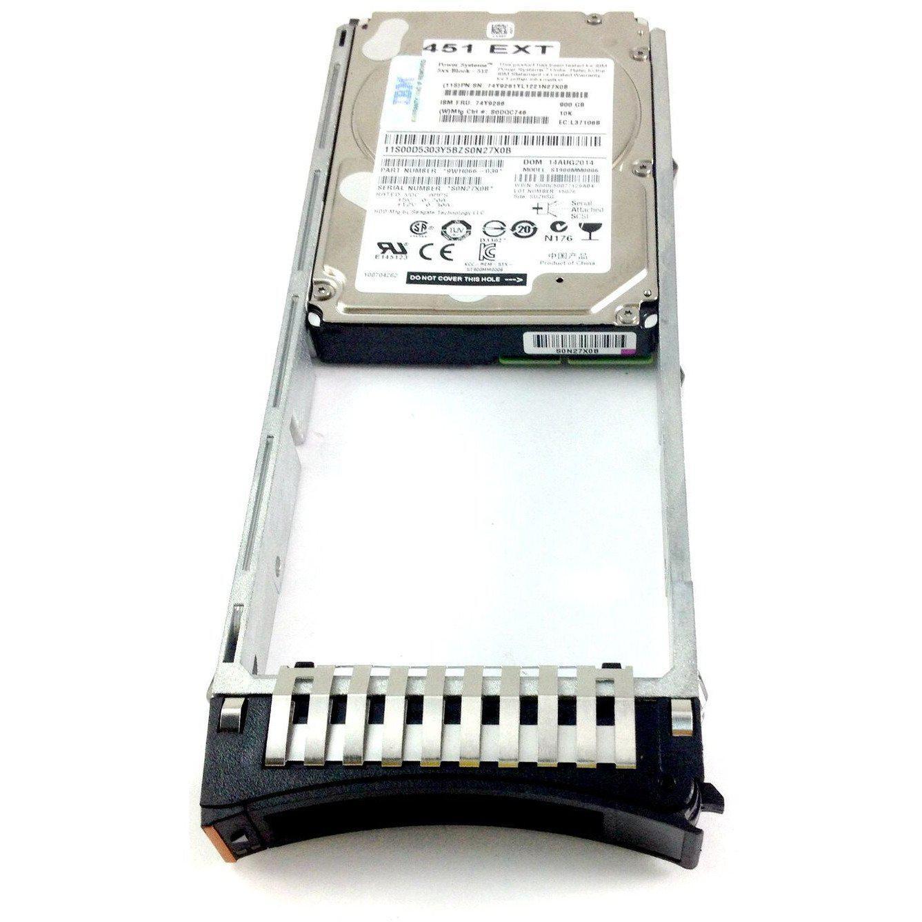 9WH066-039 IBM 900GB 10K 6GBPS SAS 2.5'' HARD DRIVE