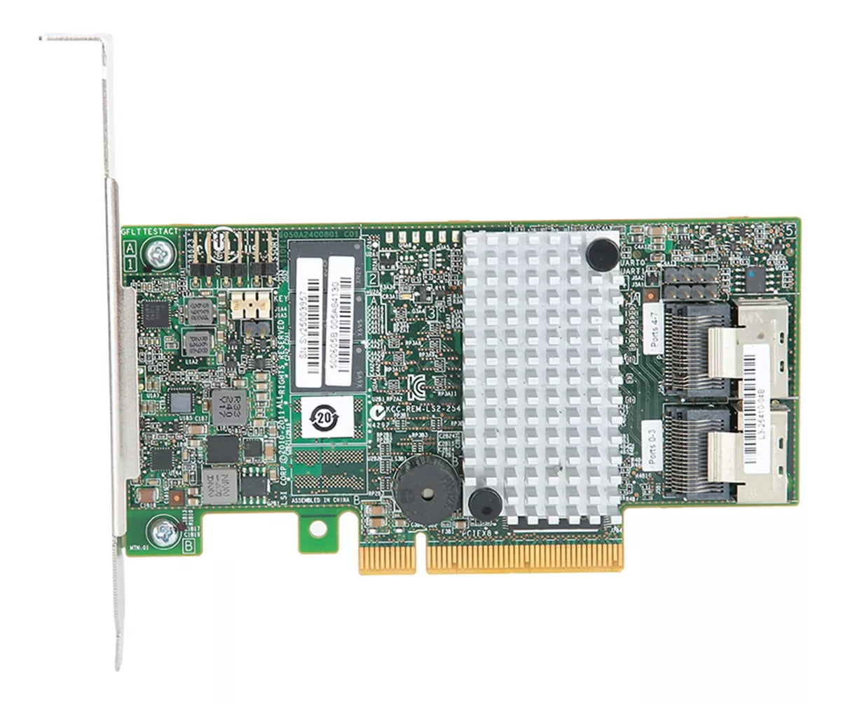 LSI LOGIC LSI00202 Megaraid SAS 9260-8i 8 PORT 6Gb/s SATA RAID controller 512MB PCI-Express Kit