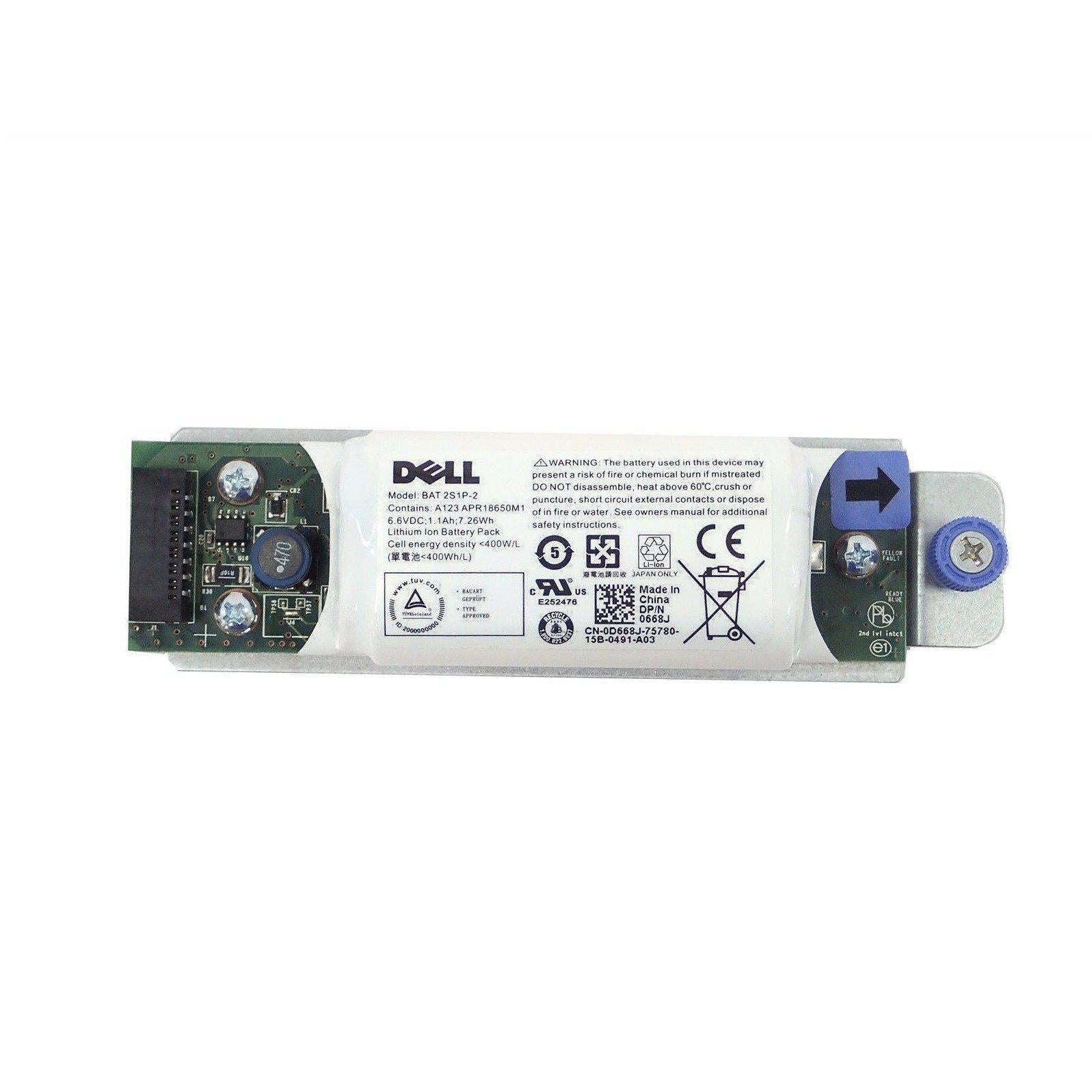 Bateria 6.6V para Controladora Raid Dell D668J - AloinfoUSA