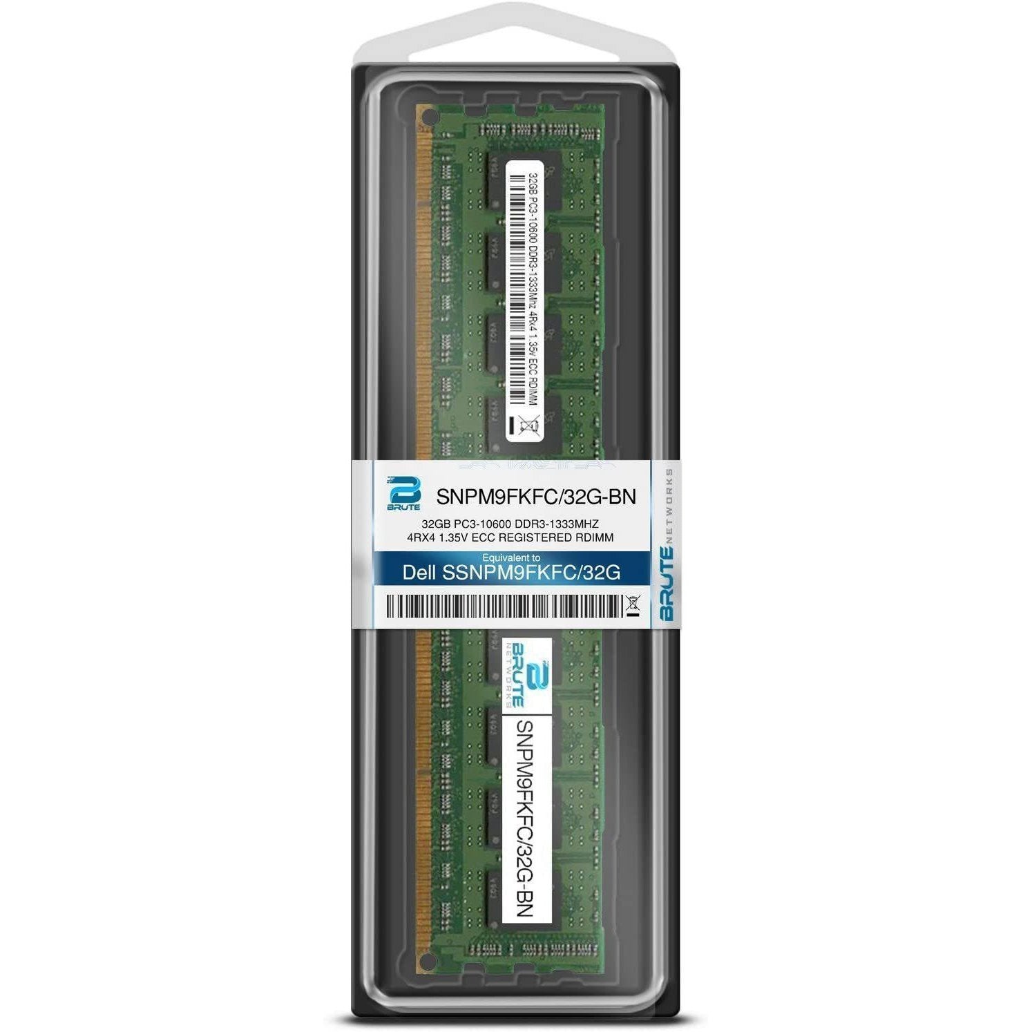 Brute Networks SNPM9FKFC/32G 32GB DDR3 RDIMM - Rear | Alo Tech Solutions