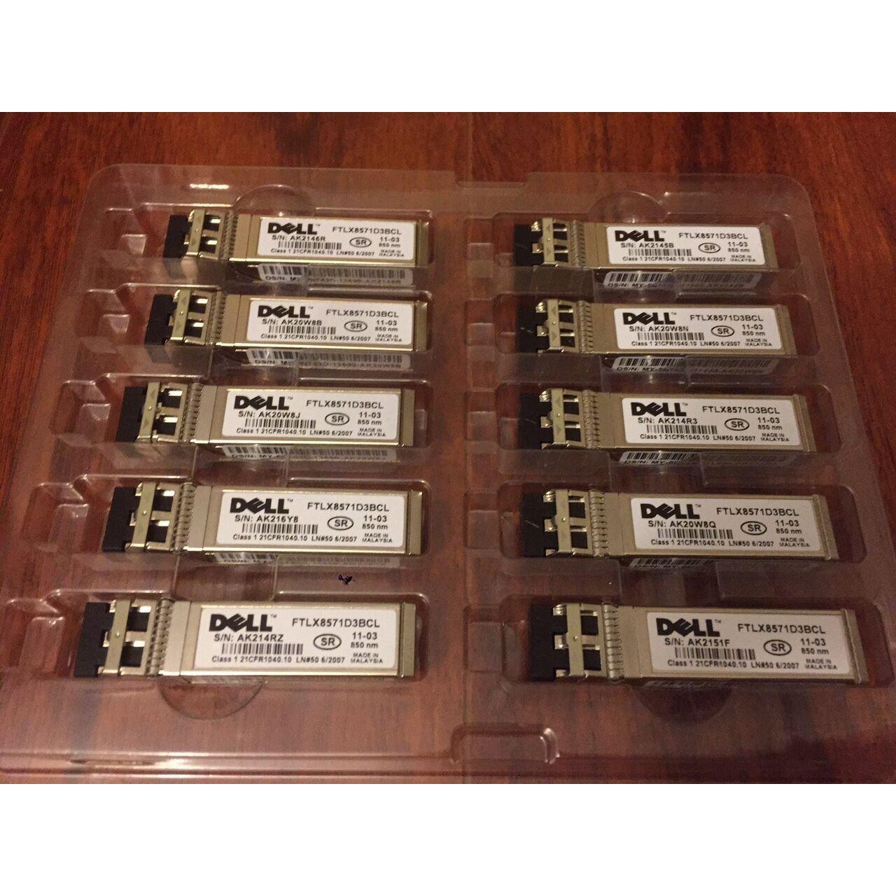 Dell 407-BBOU RK0CX SFP+SR 10GE, 850nm 300m over MMF.