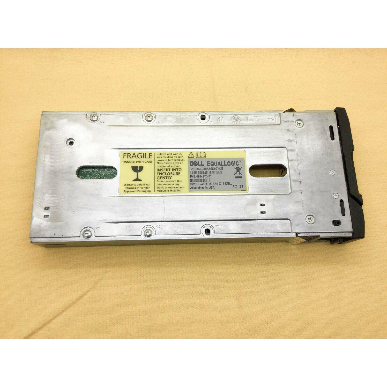 Dell EqualLogic 450GB 3.5'' LFF 15K SAS 6G Hard Drive 0RG5VK RG5VK PS5000 PS6000 700900353953
