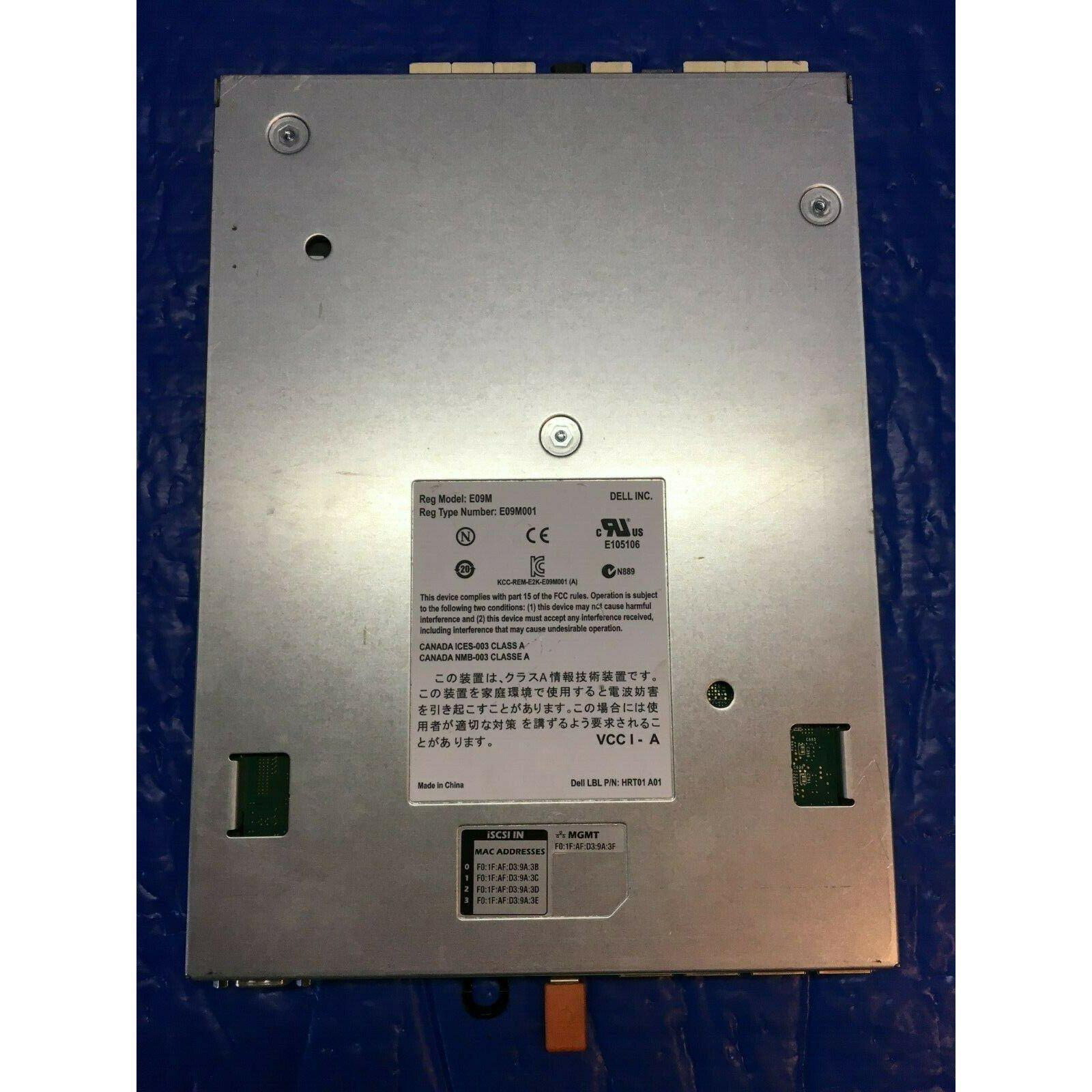 Dell EqualLogic E09M E01M001 Controller Module 11 HRT01 A01 Controladora