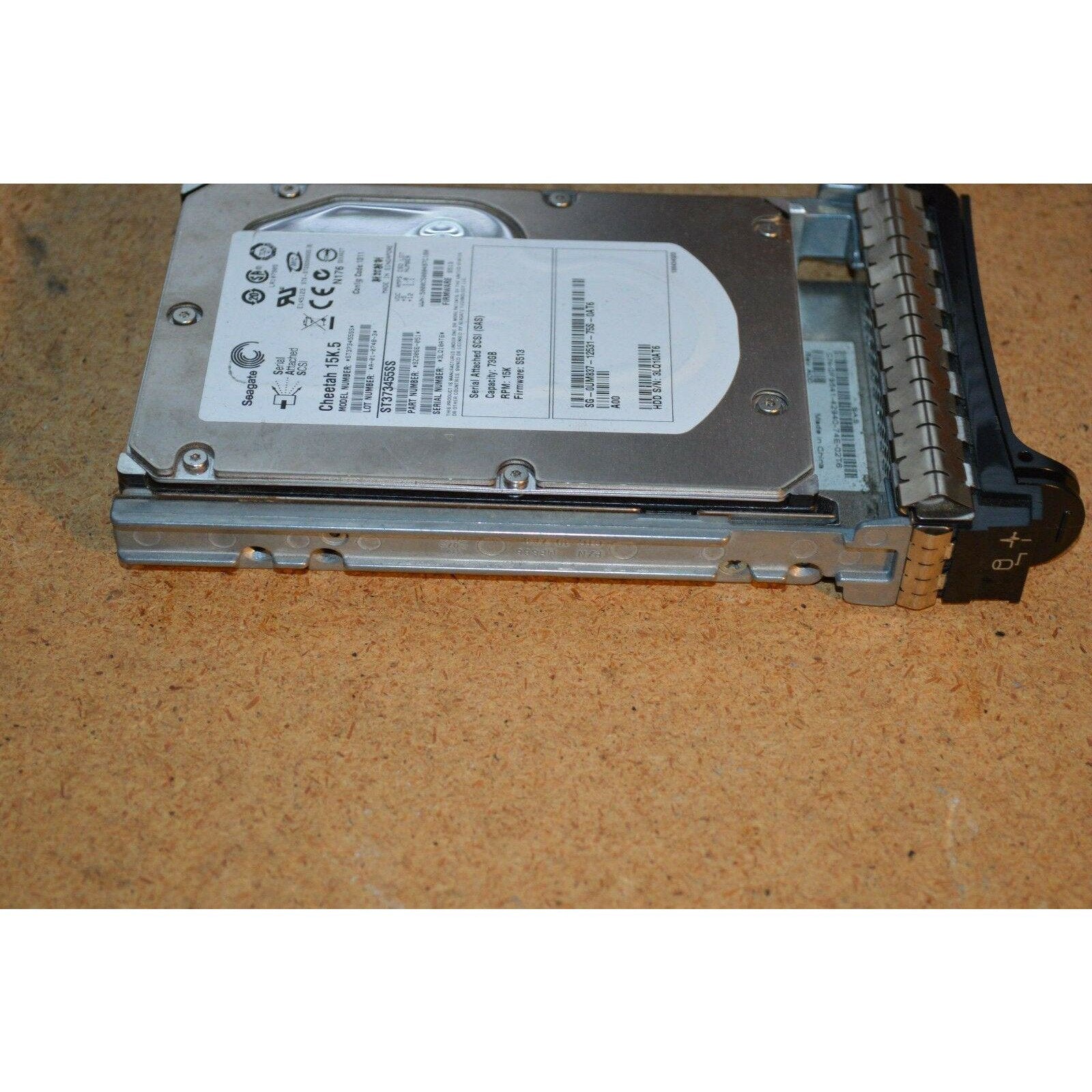 Dell GY581 73GB 15K 3.5" LFF SAS 3Gbps Hard Drive w/ Tray ST373455SS 9Z3066-054 102646335383