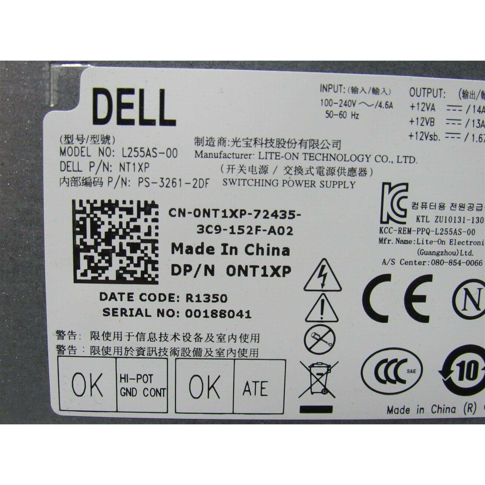 Dell Power Dell Optiplex 240W Power Supply 0NT1XP 0FP16X NT1XP FP16X